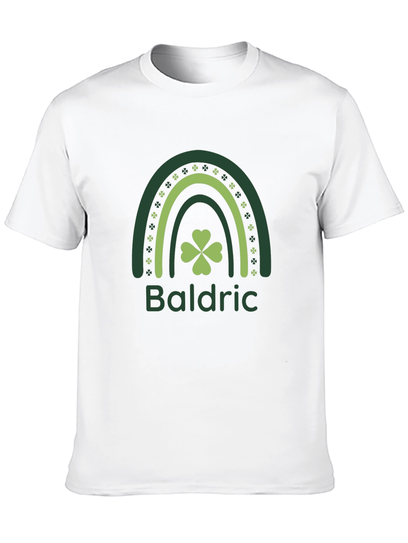Baldric St. Patricks Day T-Shirt - Shamrock Rainbow