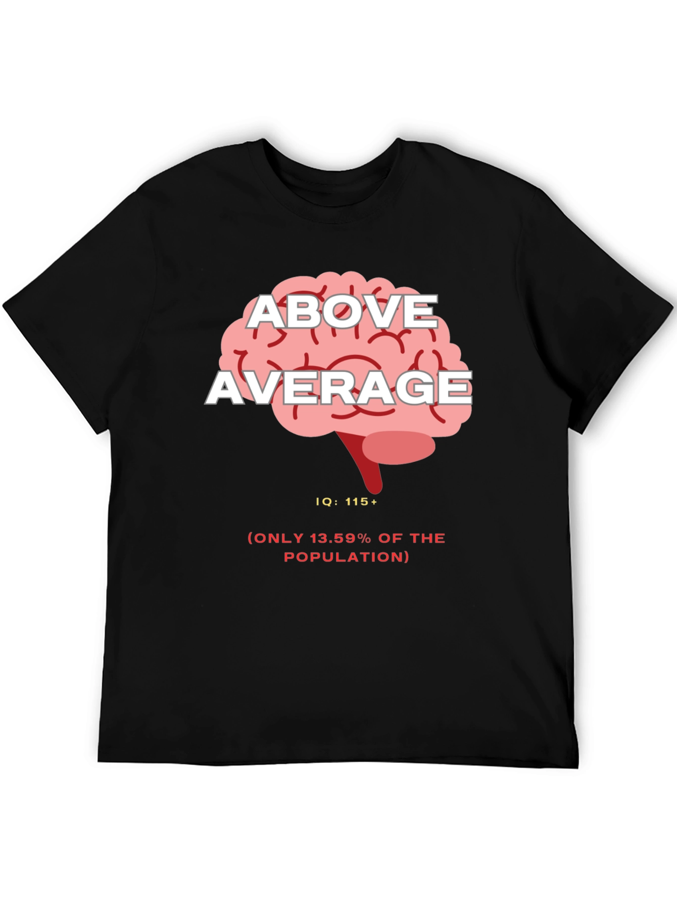 Above Average IQ Graphic Tee - Black