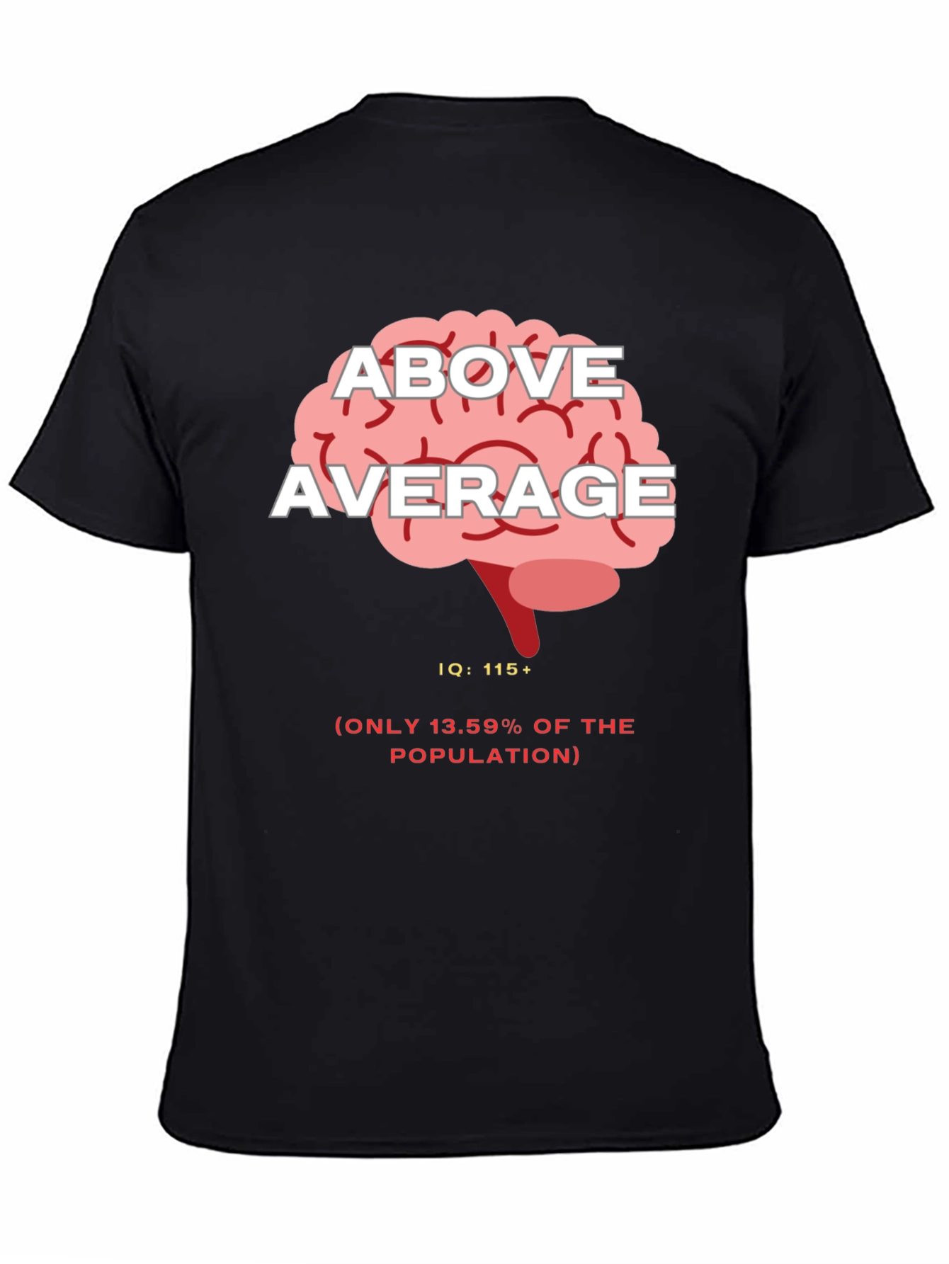 Above Average IQ Graphic Tee - Black