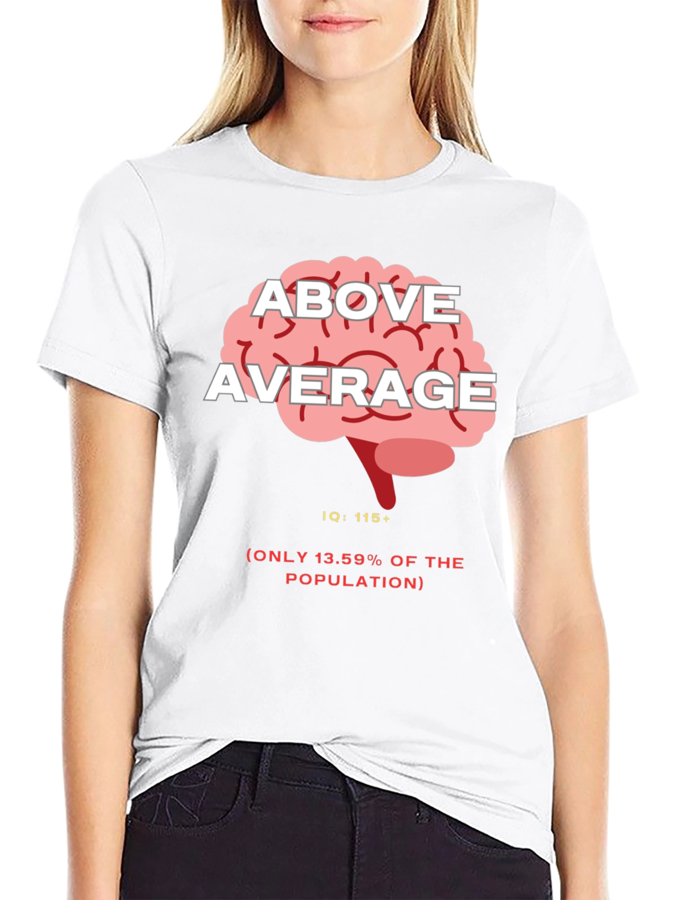 Above Average IQ Graphic Tee - Black