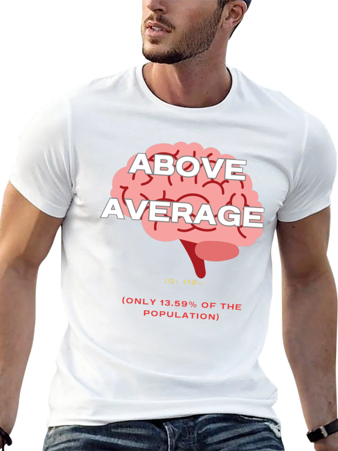 Above Average IQ Graphic Tee - Black