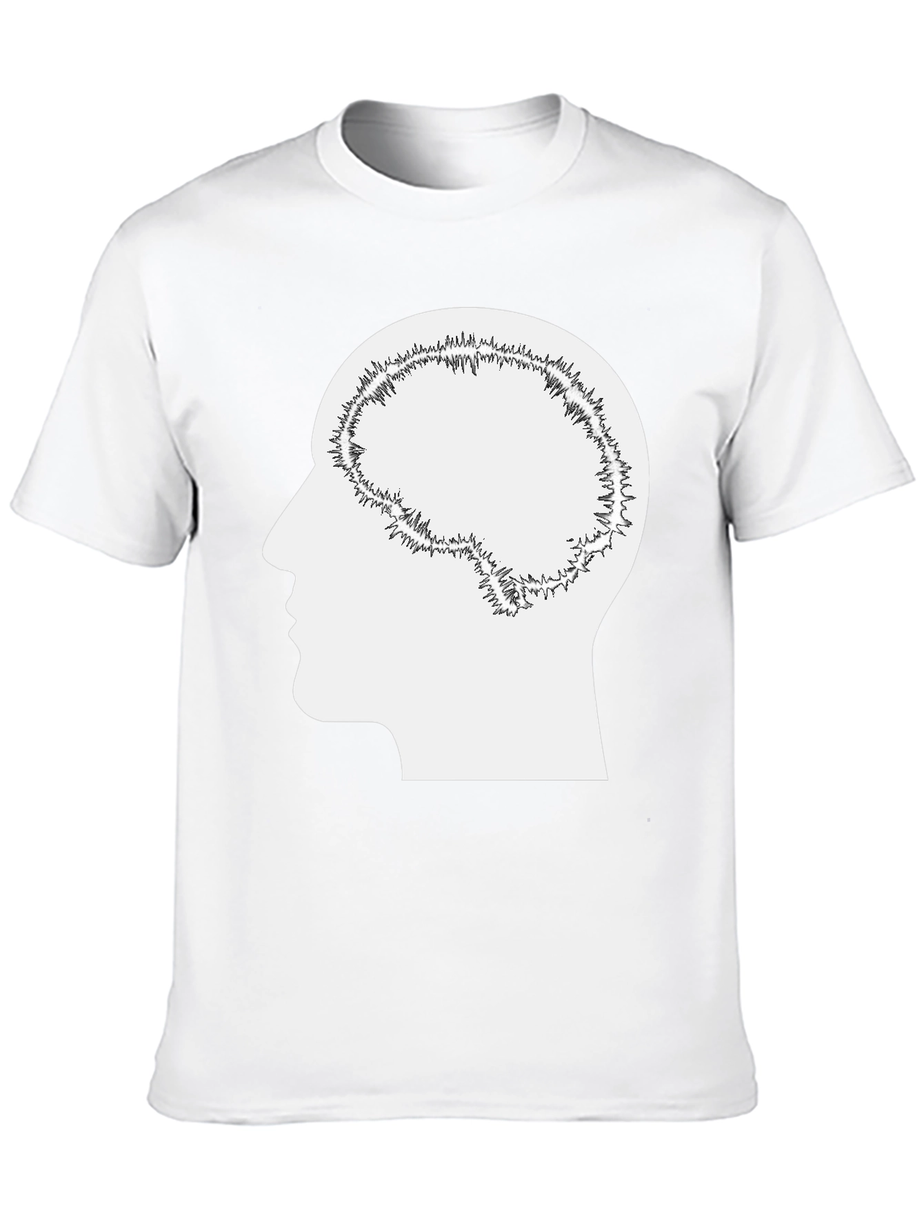 Brain Silhouette Graphic Tee - Unisex