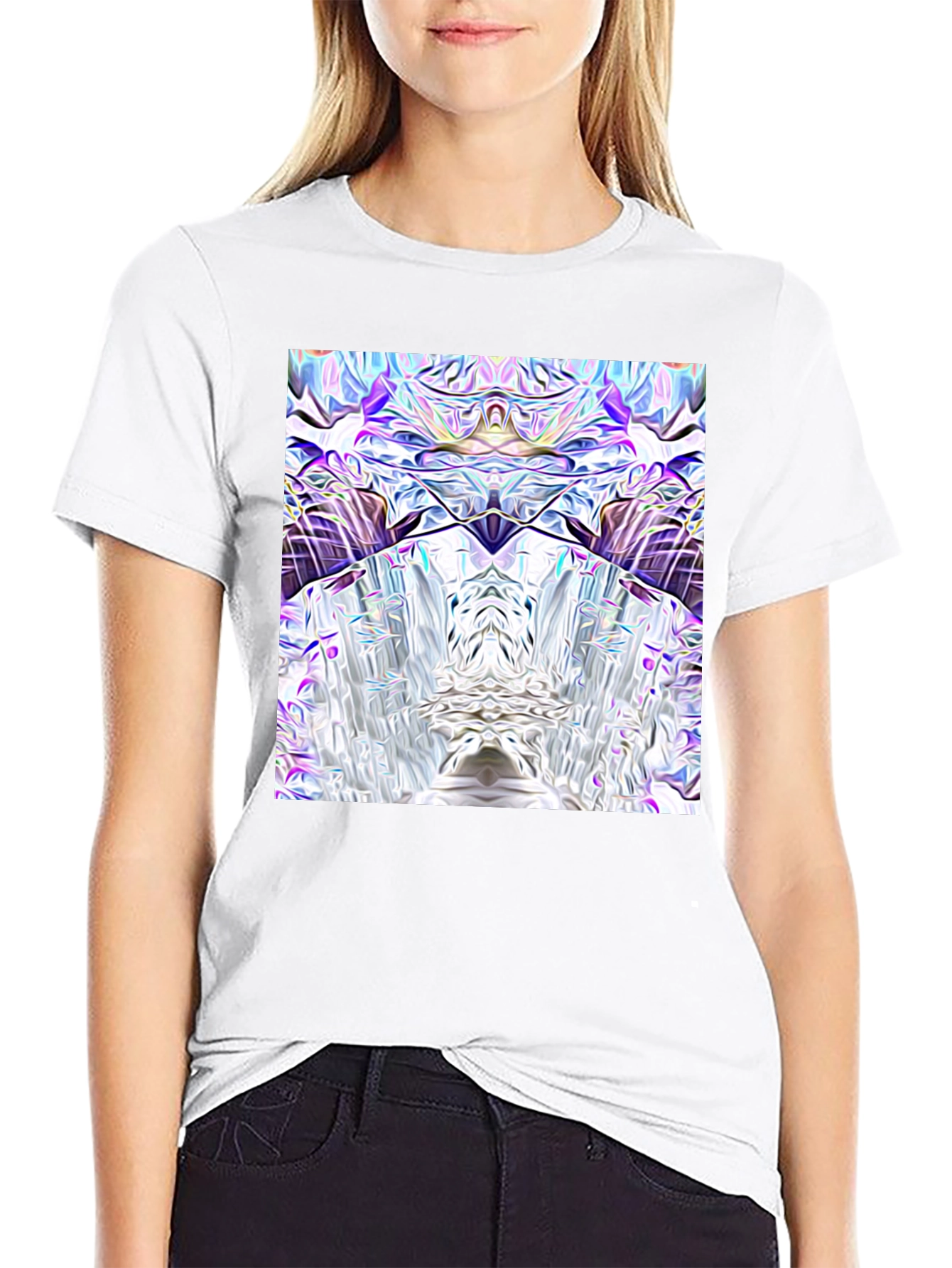 Abstract Art Black T-Shirt