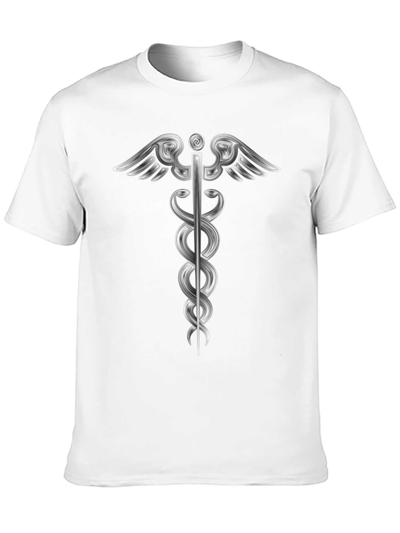 Caduceus Graphic Black T-Shirt
