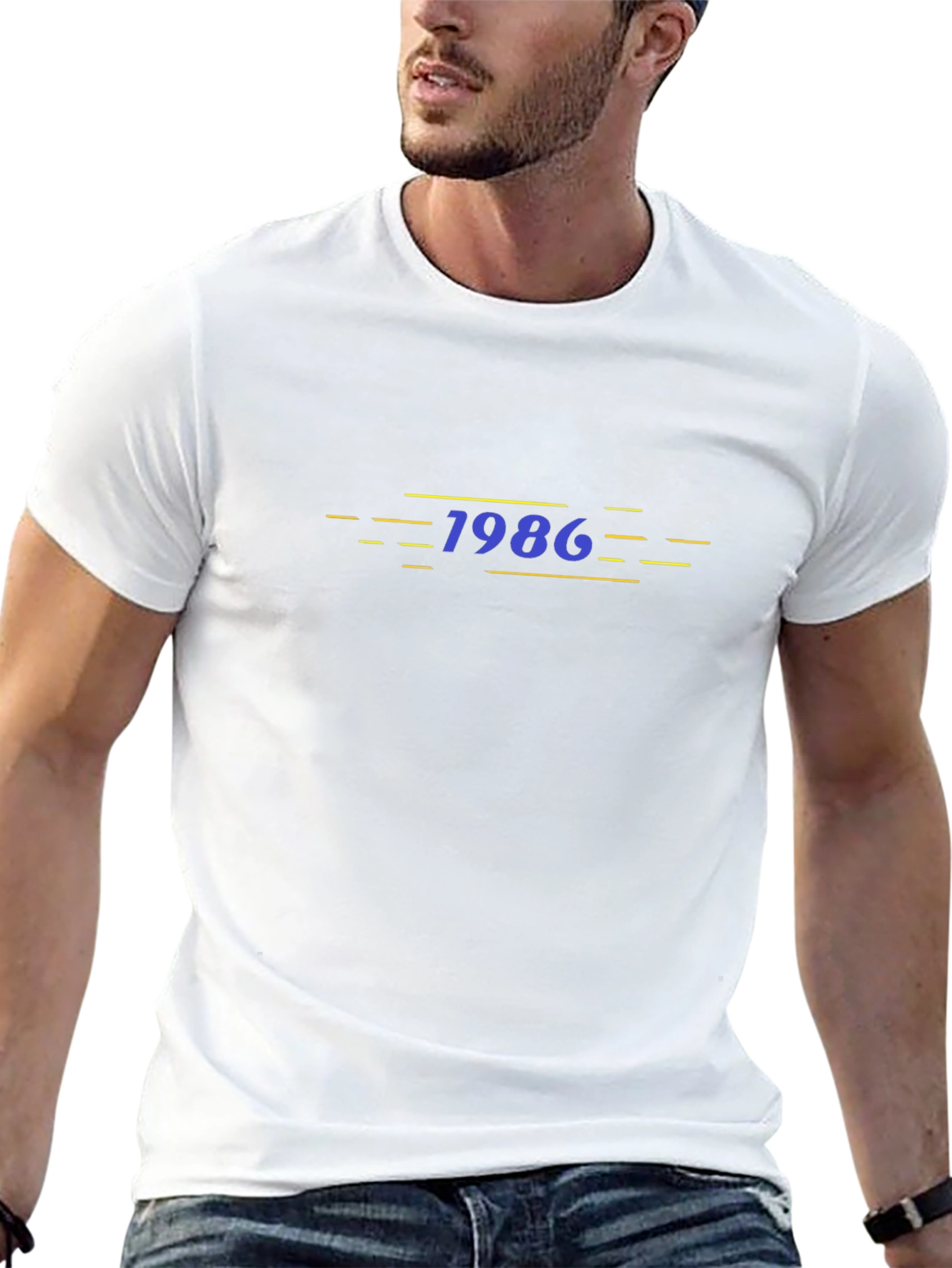 1986 Graphic Tee - Retro Style Mens T-Shirt