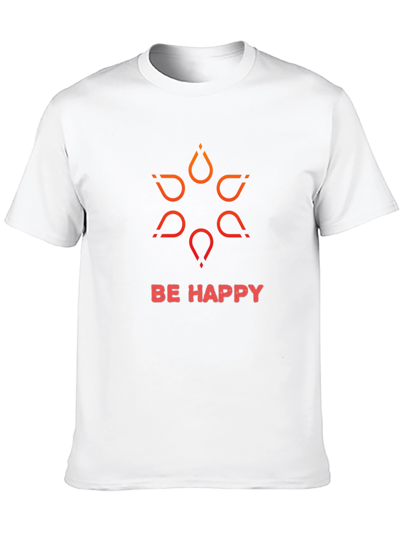 Be Happy Graphic Tee - Black T-Shirt