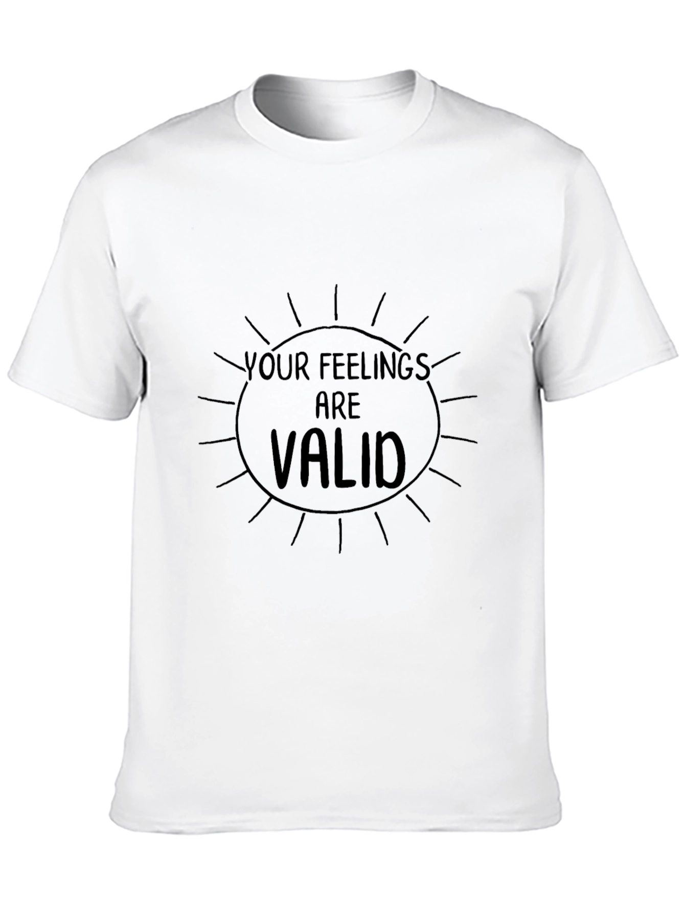 Your Feelings Are Valid Graphic Tee - Black