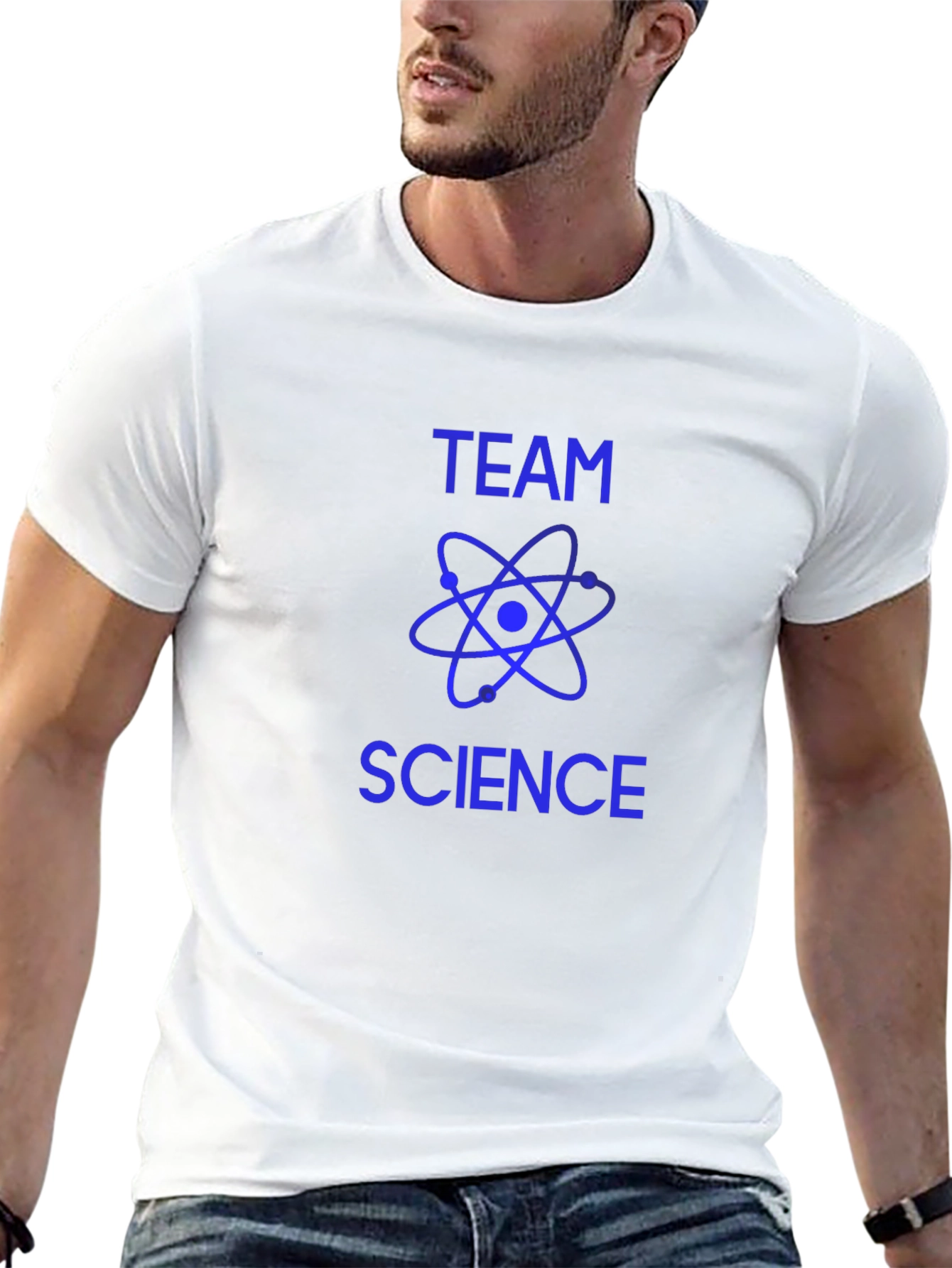 Team Science Graphic T-Shirt - Black Cotton Tee