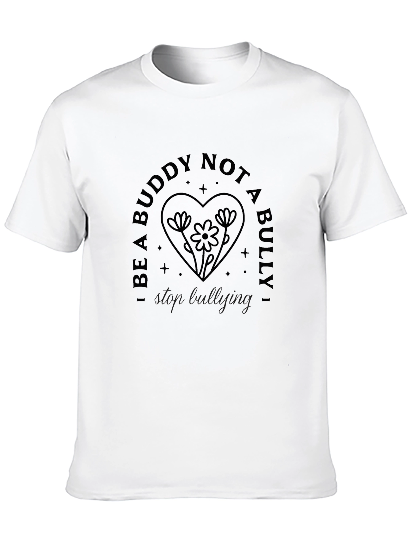 Be a Buddy Not a Bully Black T-Shirt