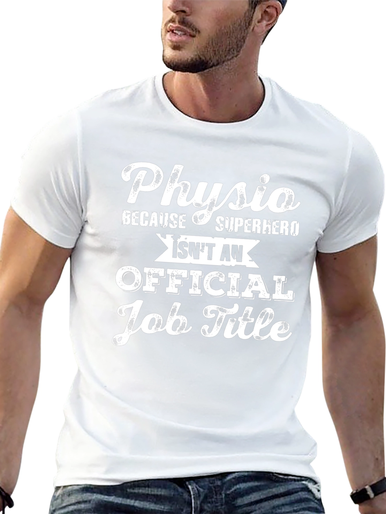 Physio Superhero Job Title T-Shirt