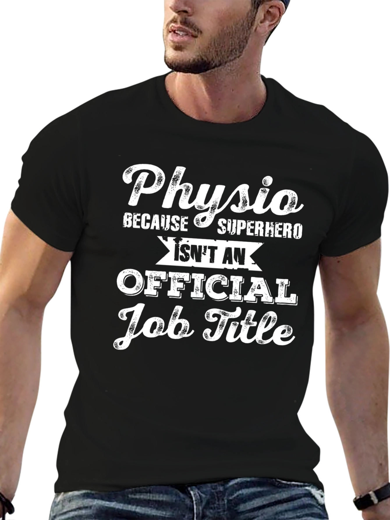 Physio Superhero Job Title T-Shirt