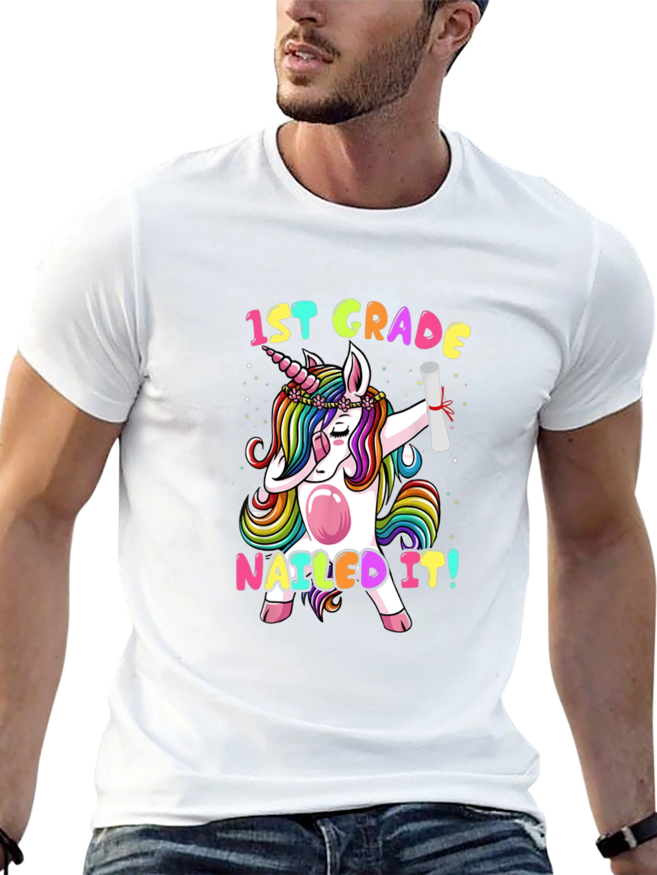 1st Grade Unicorn Nailed It! T-Shirt
