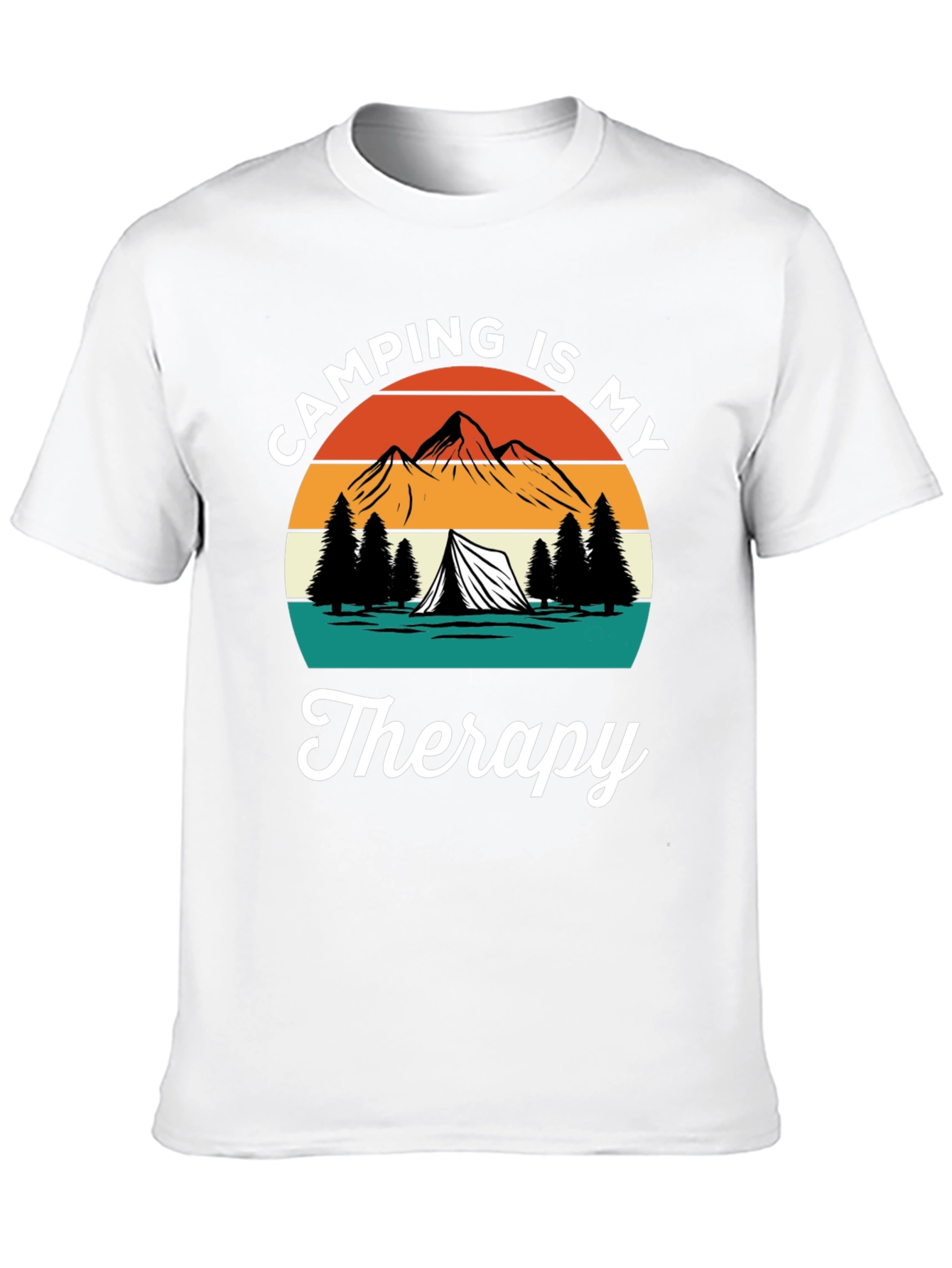 Camping Is My Therapy Graphic Tee