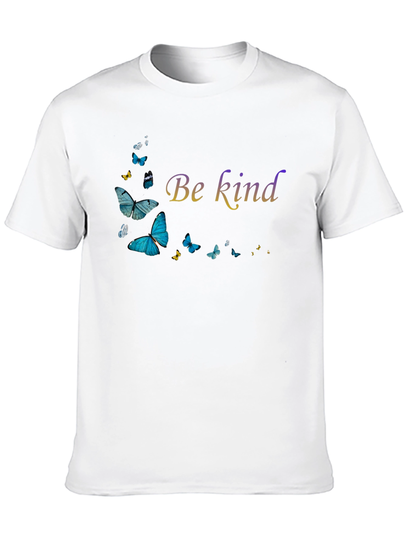 Be Kind Butterfly Graphic Black T-Shirt