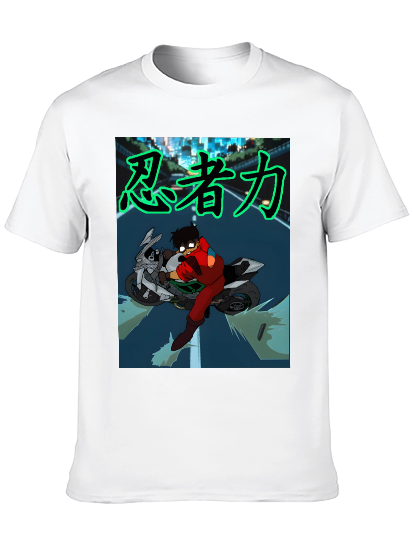 Anime Rider Graphic Tee - Ninja Power!