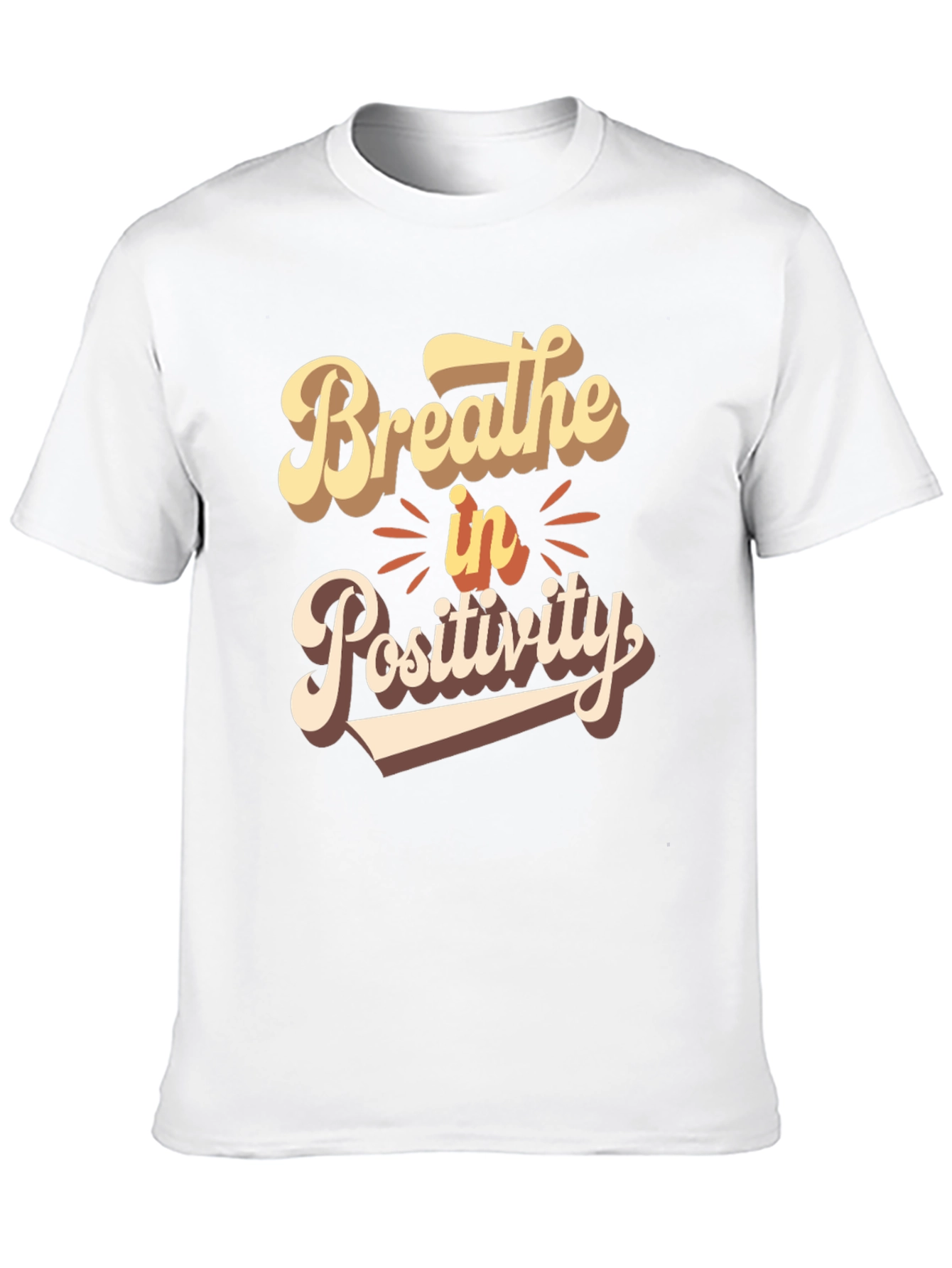 Breathe in Positivity Graphic T-Shirt