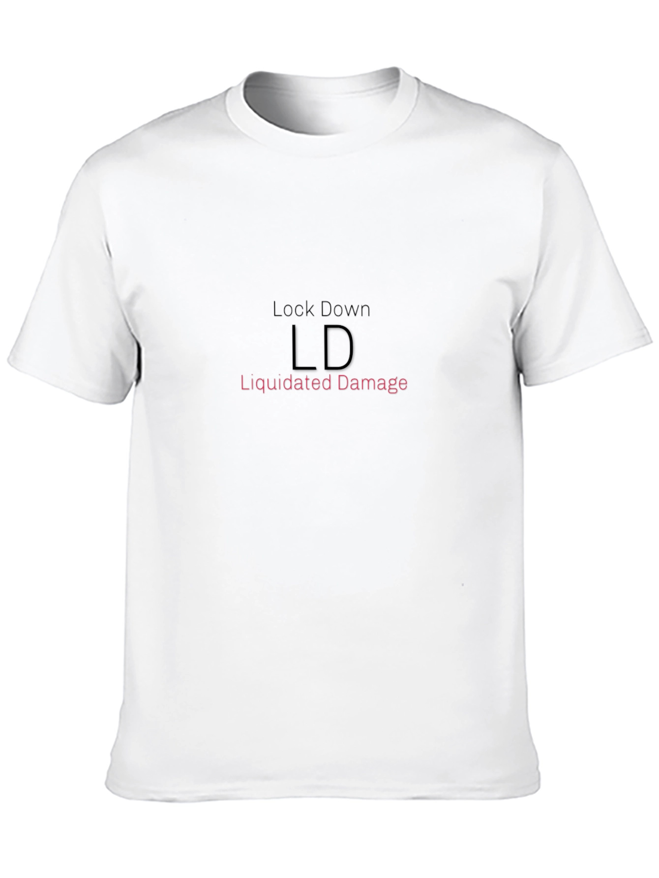 Black LD Liquidated Damage Graphic Tee