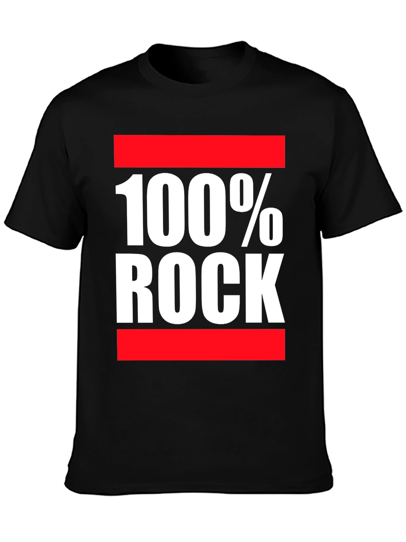 100% Rock Graphic Print T-Shirt