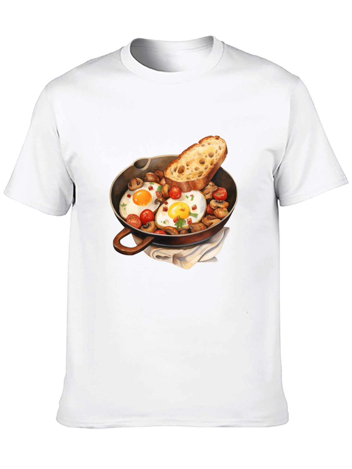 Breakfast Skillet Graphic Tee - Foodie Fashion
