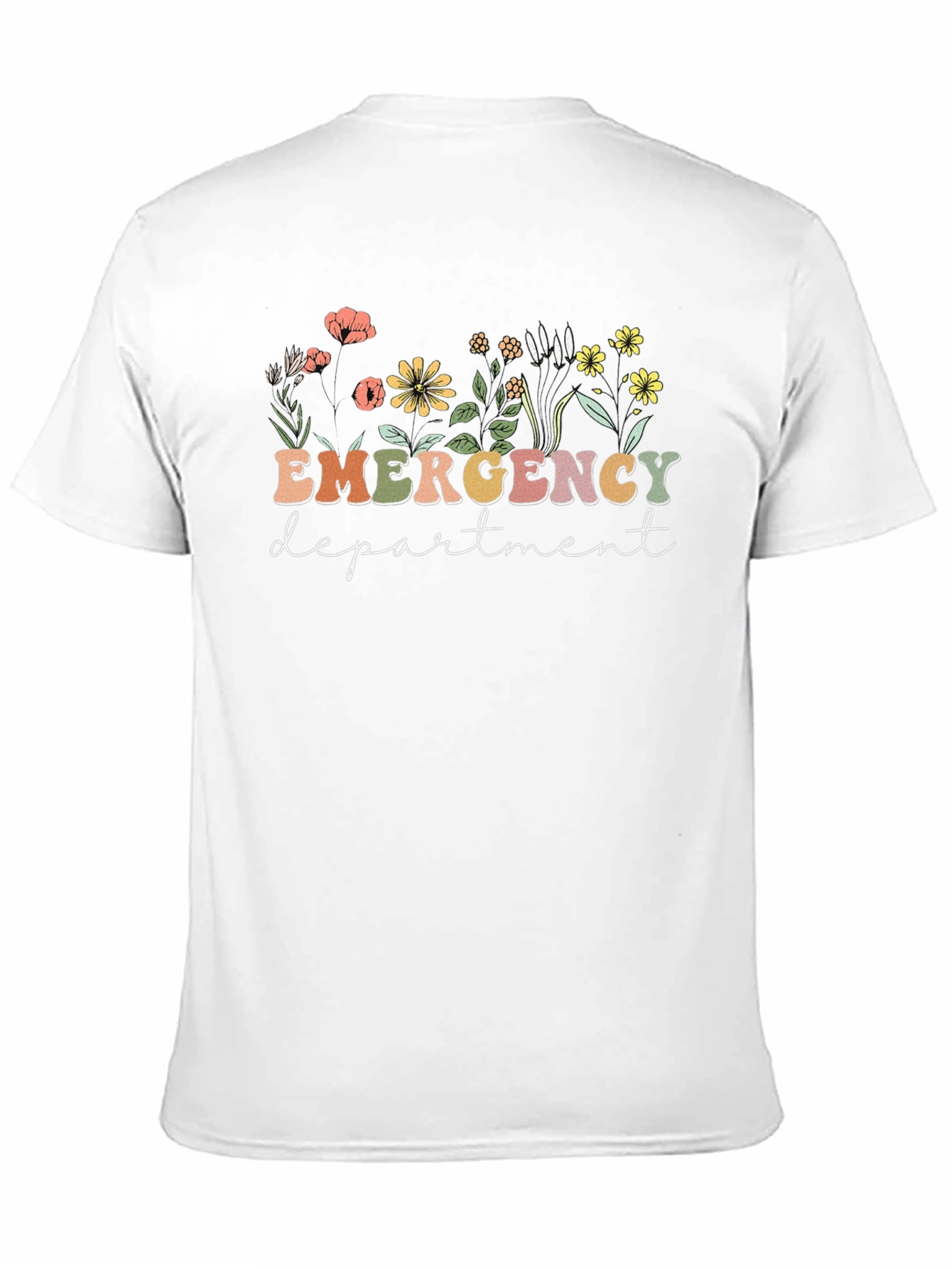 Emergency Department Floral Graphic Tee