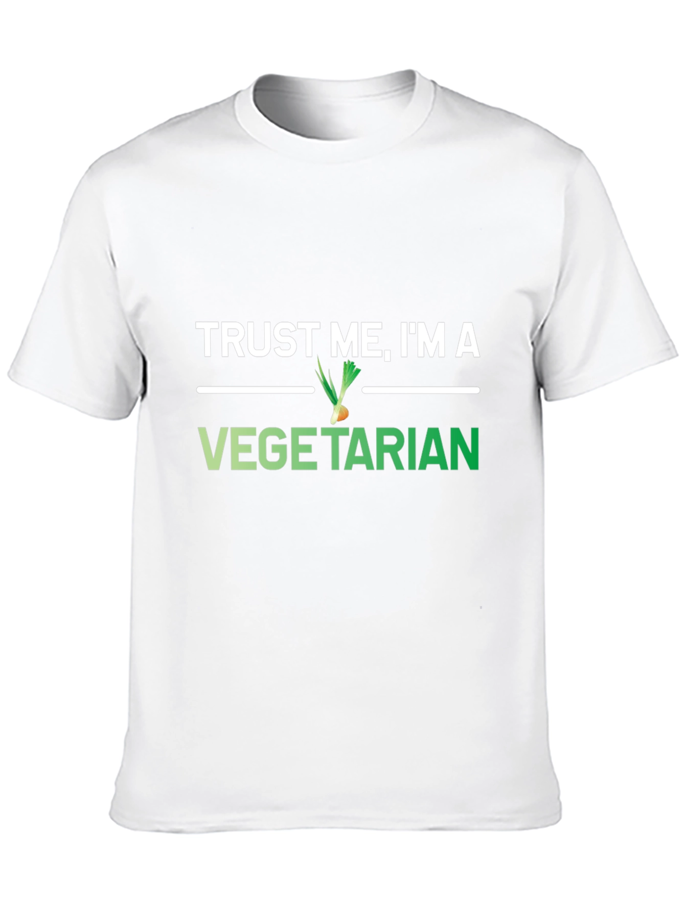 Trust Me Im A Vegetarian Black Graphic T-Shirt