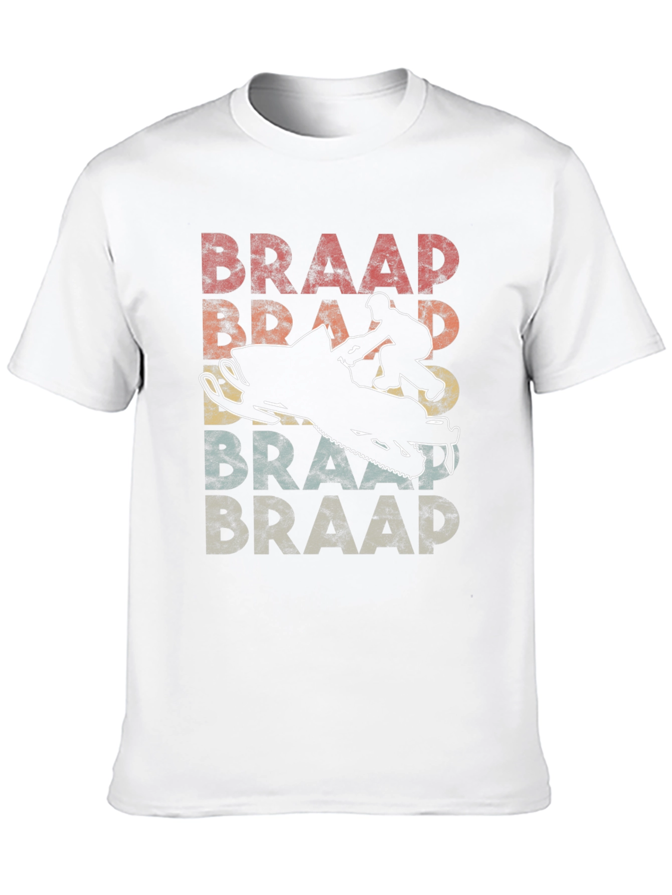 Braap Retro Snowmobile Graphic T-Shirt