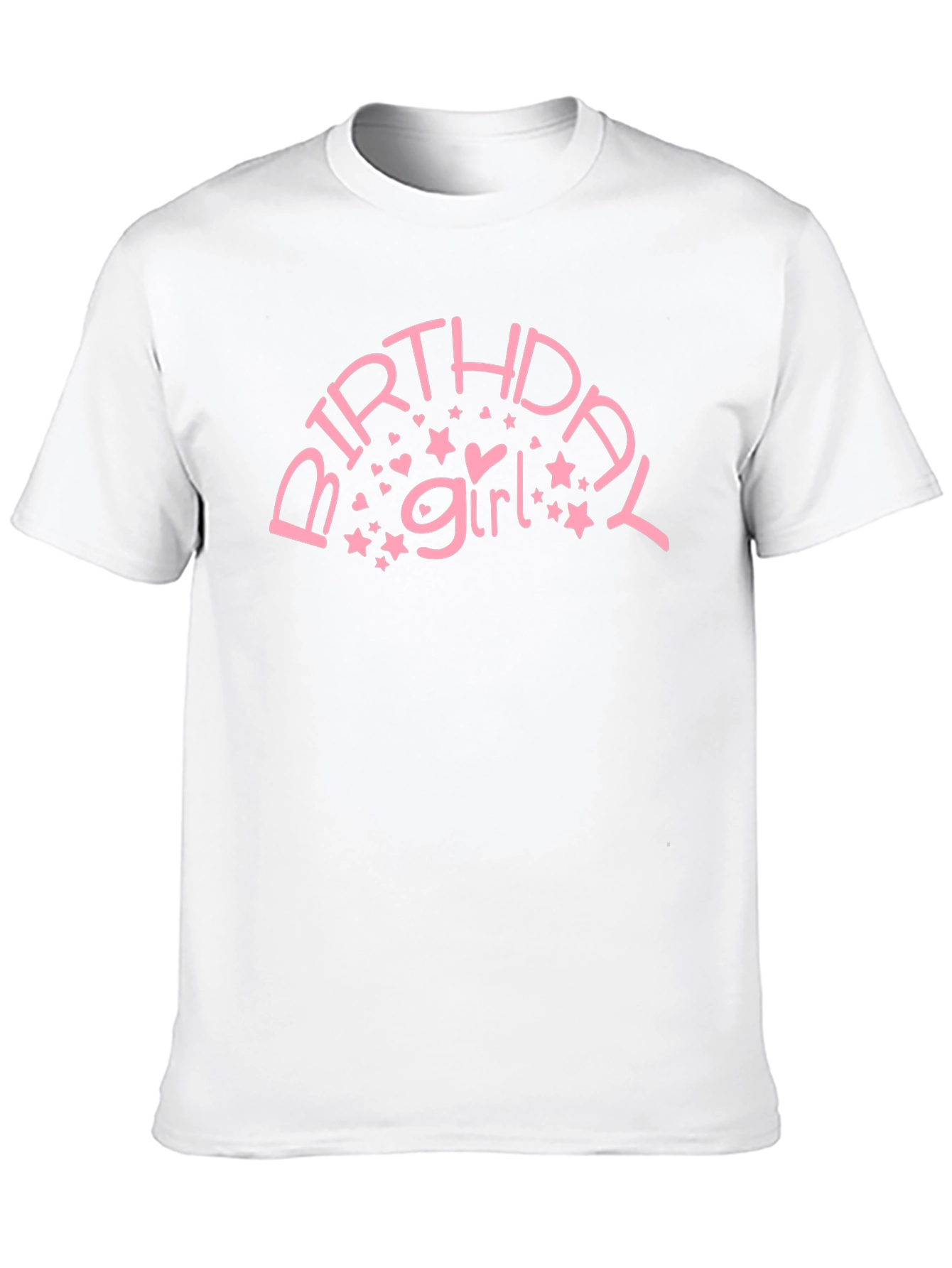 Birthday Girl Graphic Tee - Black Cotton T-Shirt