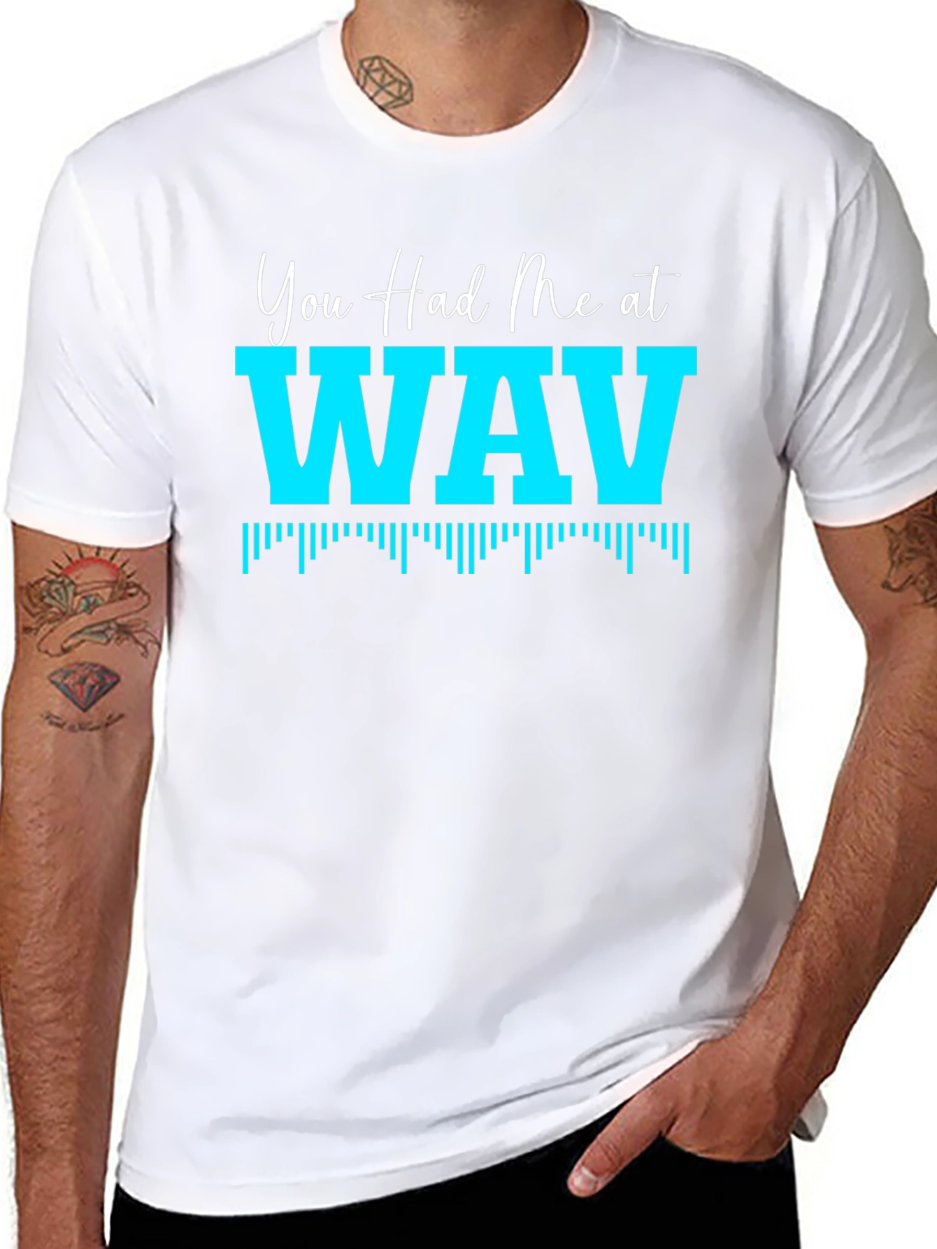 You Had Me At WAV Black T-Shirt
