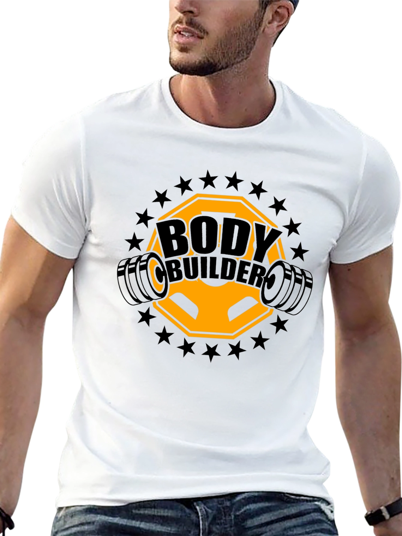 Bodybuilder Graphic T-Shirt - Gym Motivation Tee