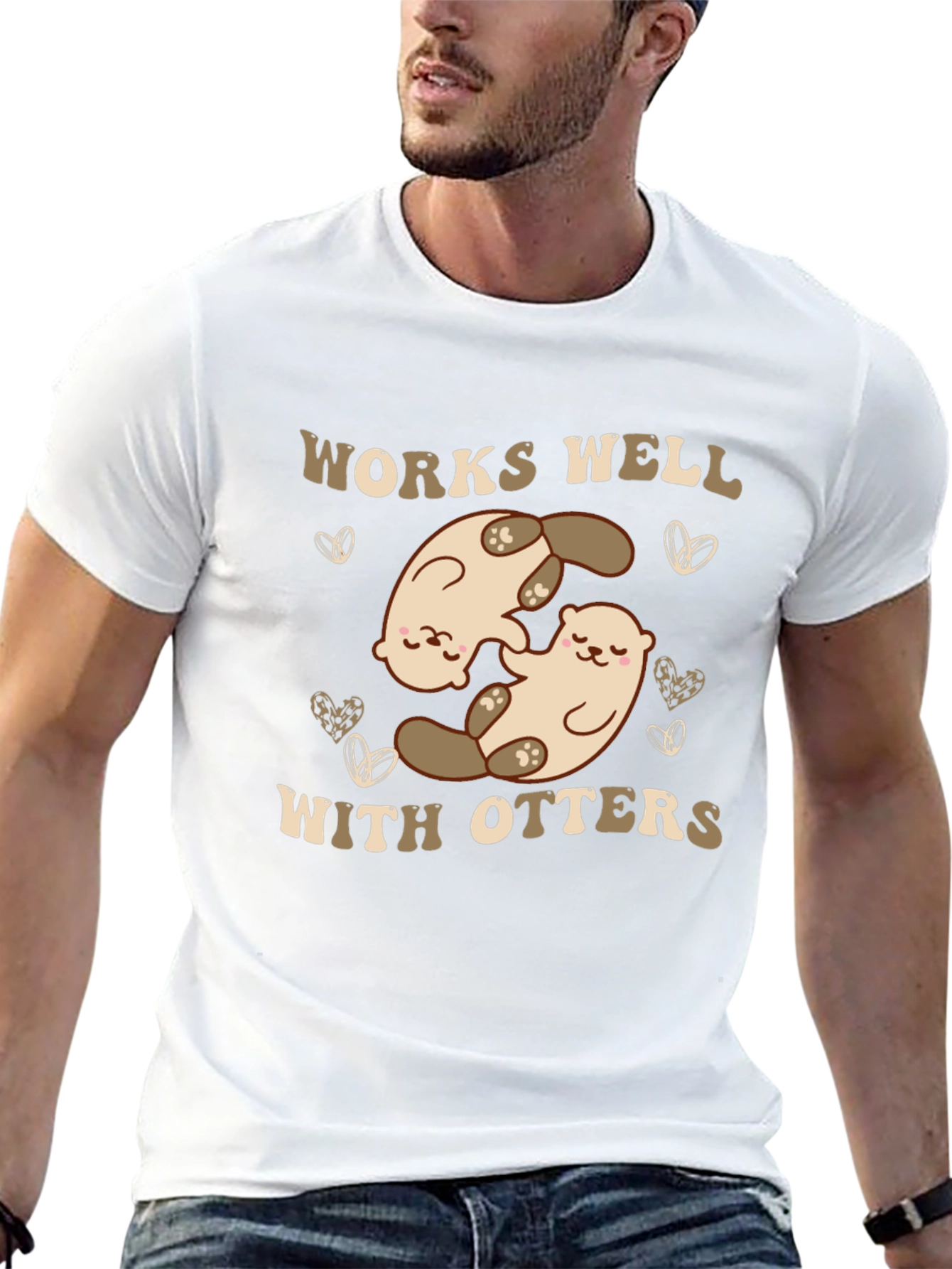 Works Well With Otters Graphic T-Shirt