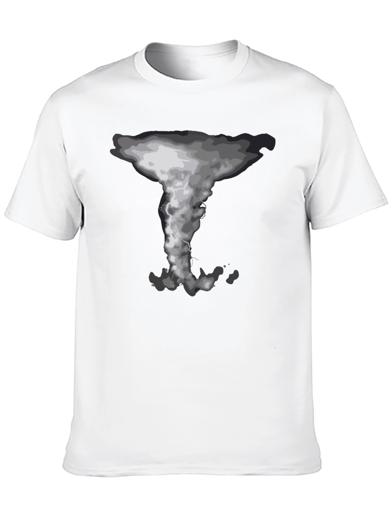 Tornado Graphic Print Crew Neck T-Shirt