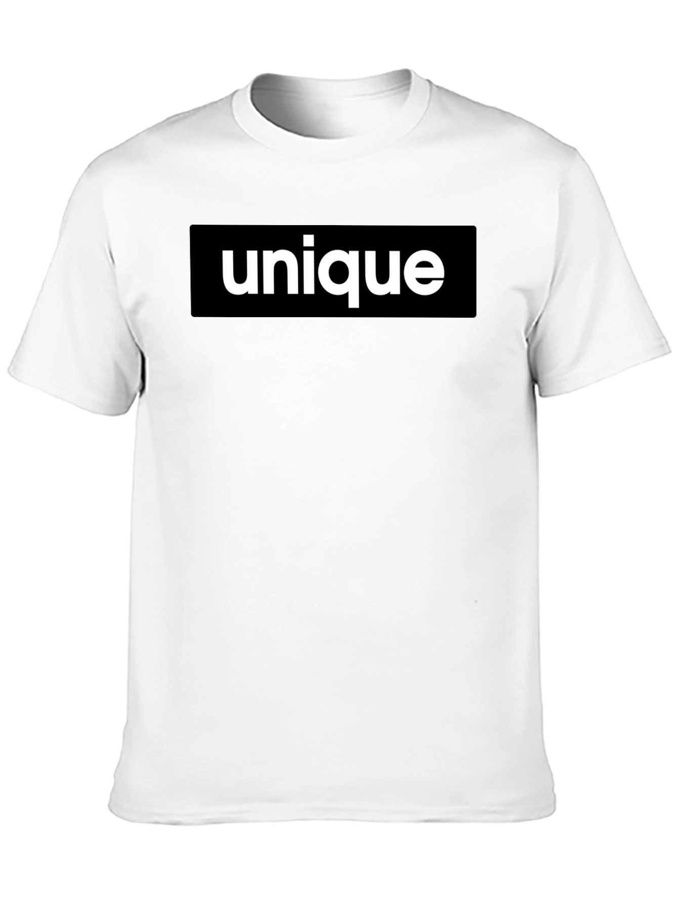 Unique Statement T-Shirt - Bold Black Tee
