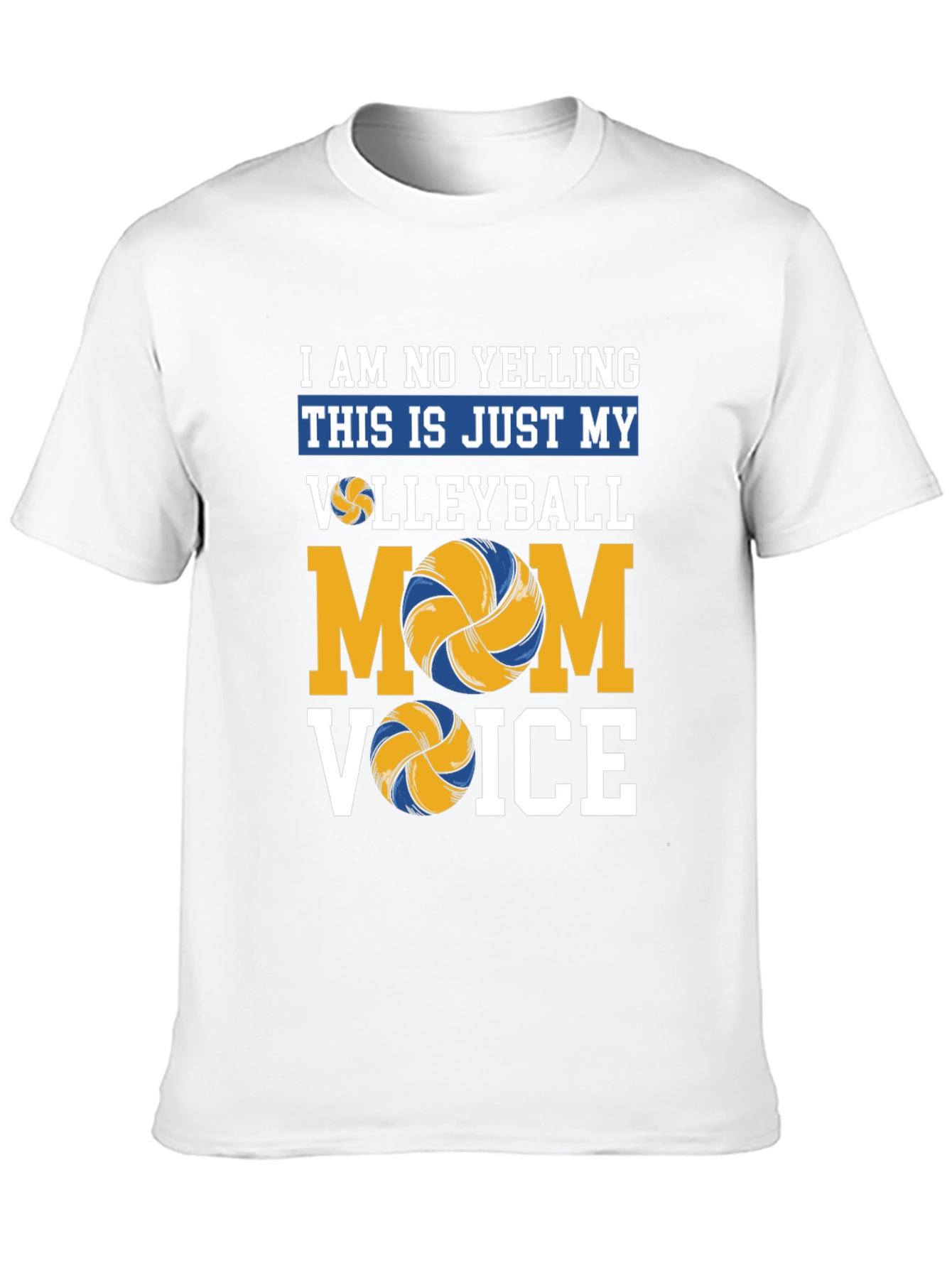 Volleyball Mom Voice T-Shirt - Novelty Graphic Tee