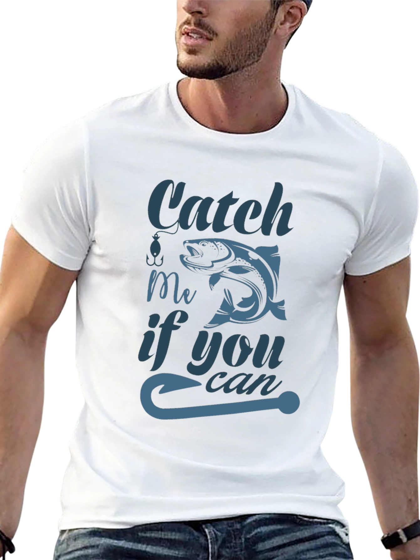 Catch Me If You Can Fish Graphic Tee