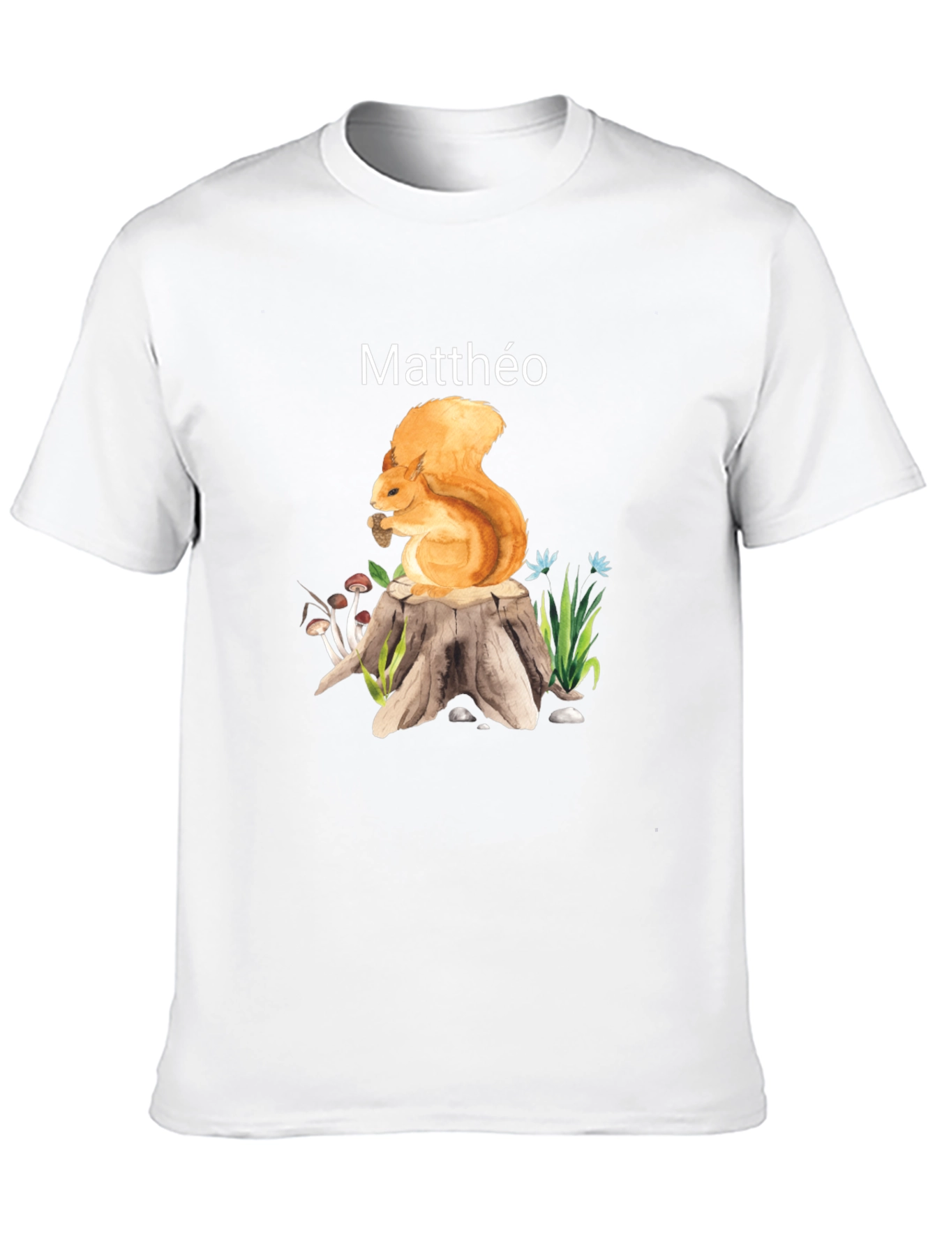 Squirrel Stump T-Shirt - Matthéo Personalized
