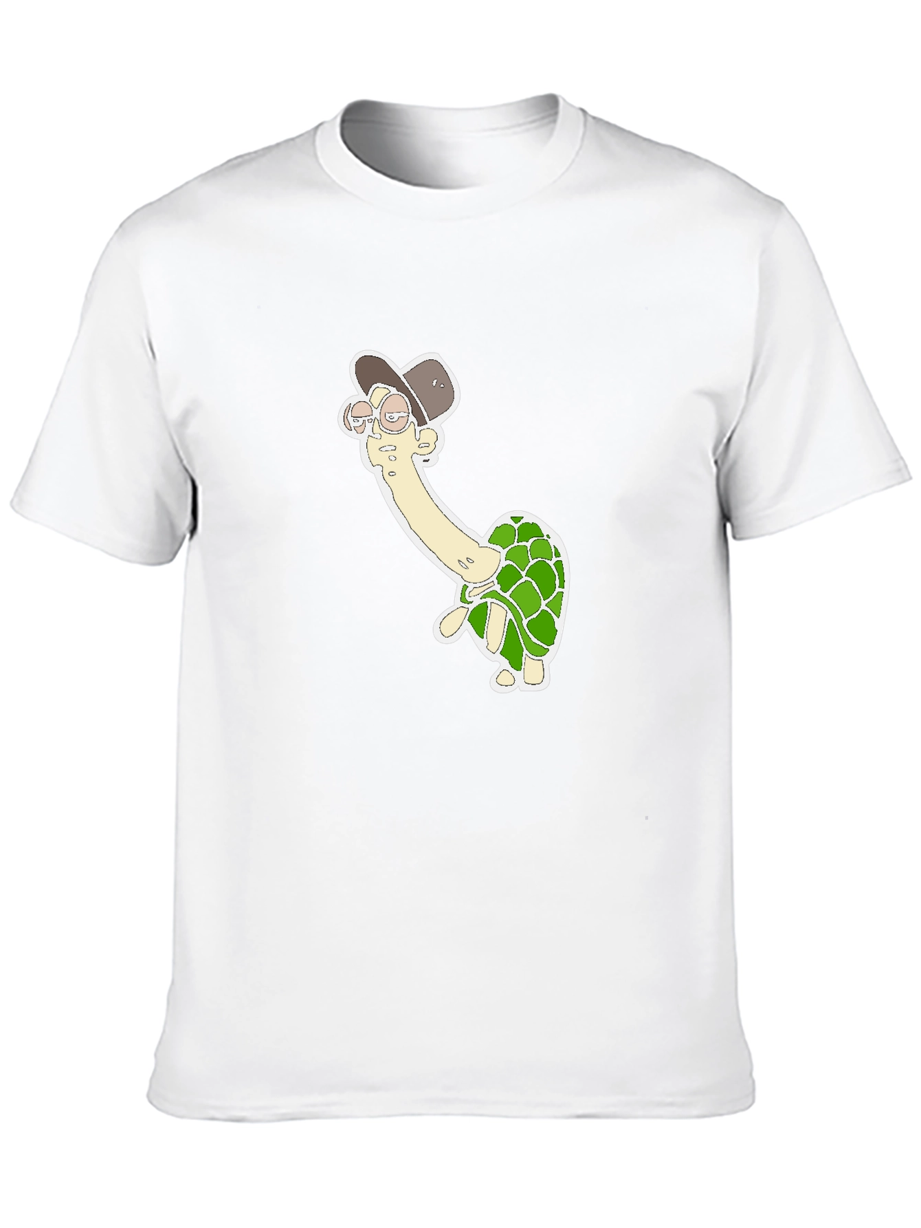 Turtle in Hat Graphic Tee - Black