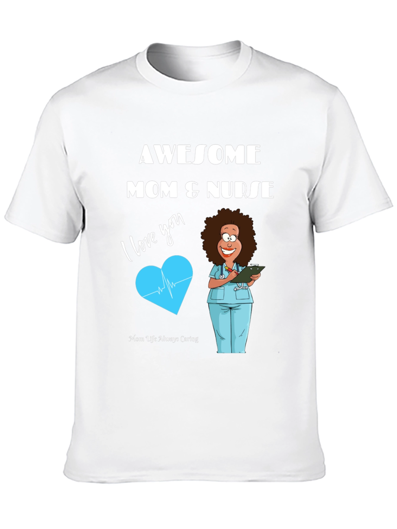 Awesome Mom & Nurse Graphic Tee