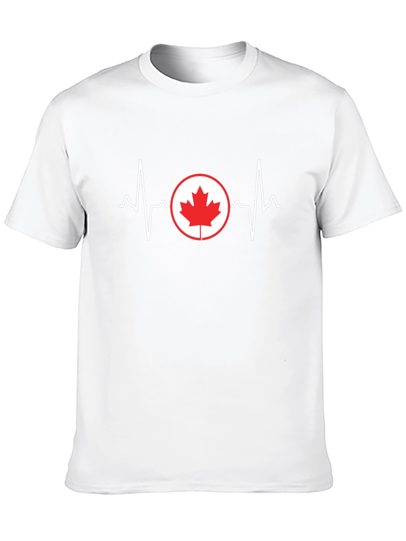 Canada Heartbeat T-Shirt - Patriotic Tee
