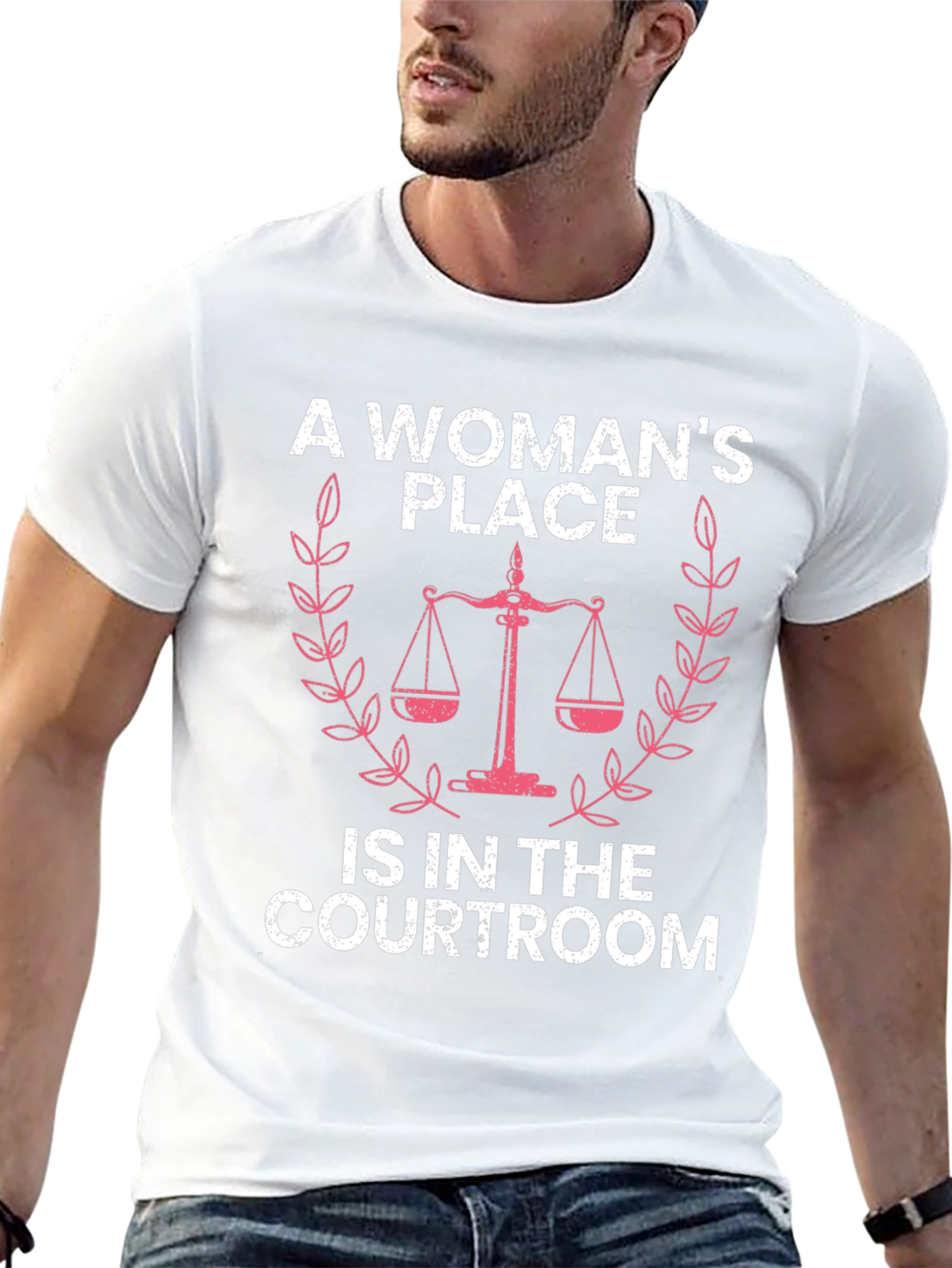 A Womans Place T-Shirt - Courtroom Design