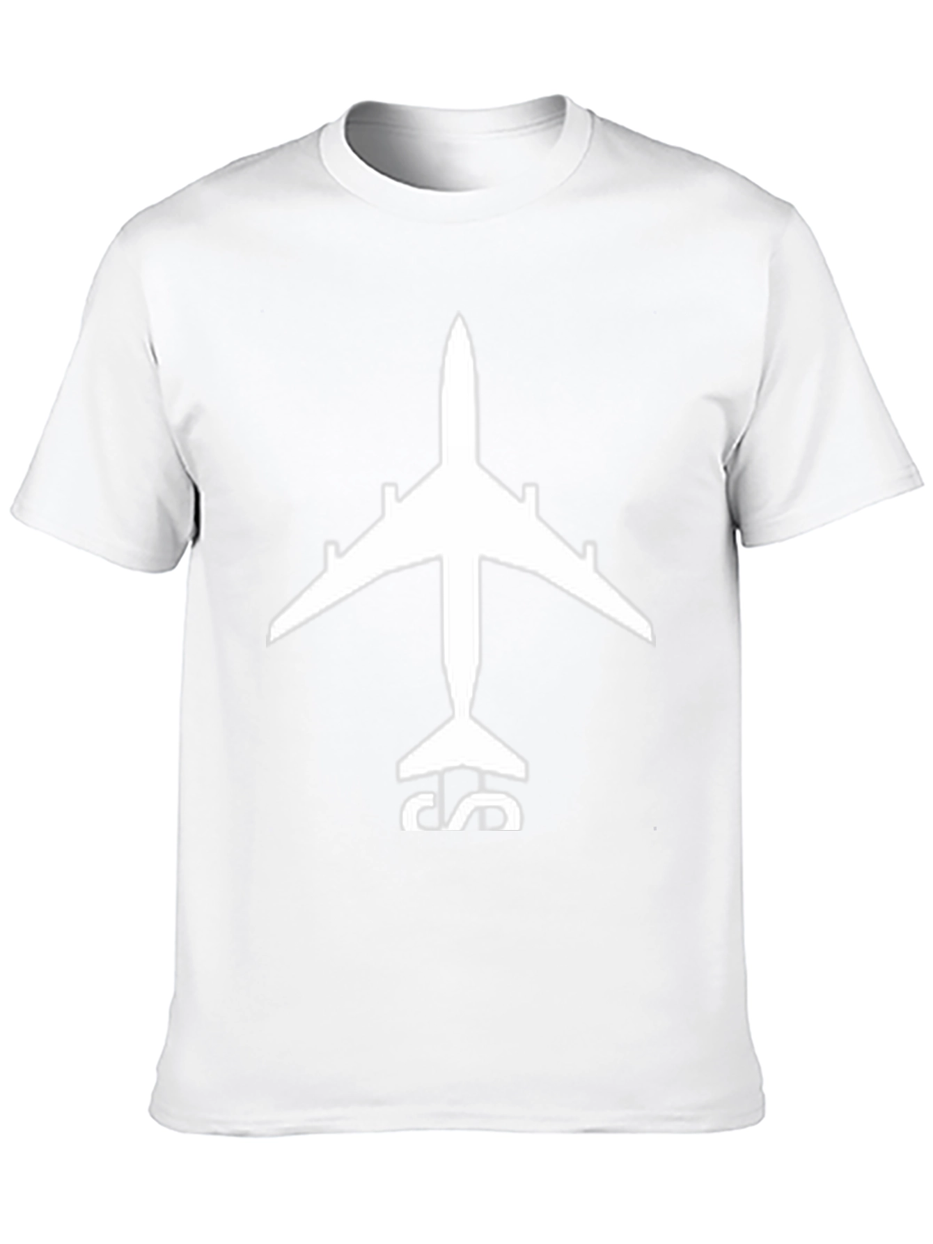Airplane Graphic Tee - Black Cotton T-Shirt