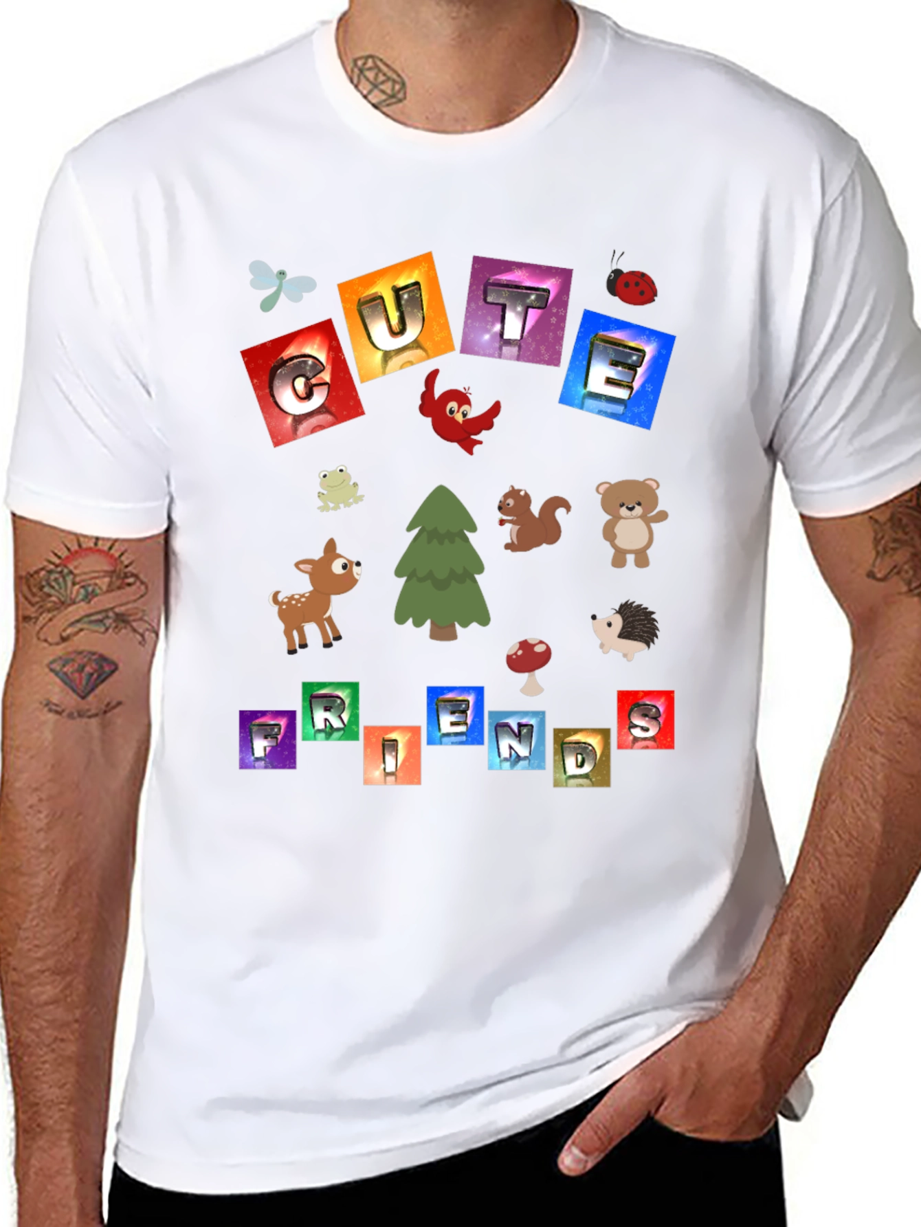 Cute Friends Graphic Tee - Unisex Crewneck