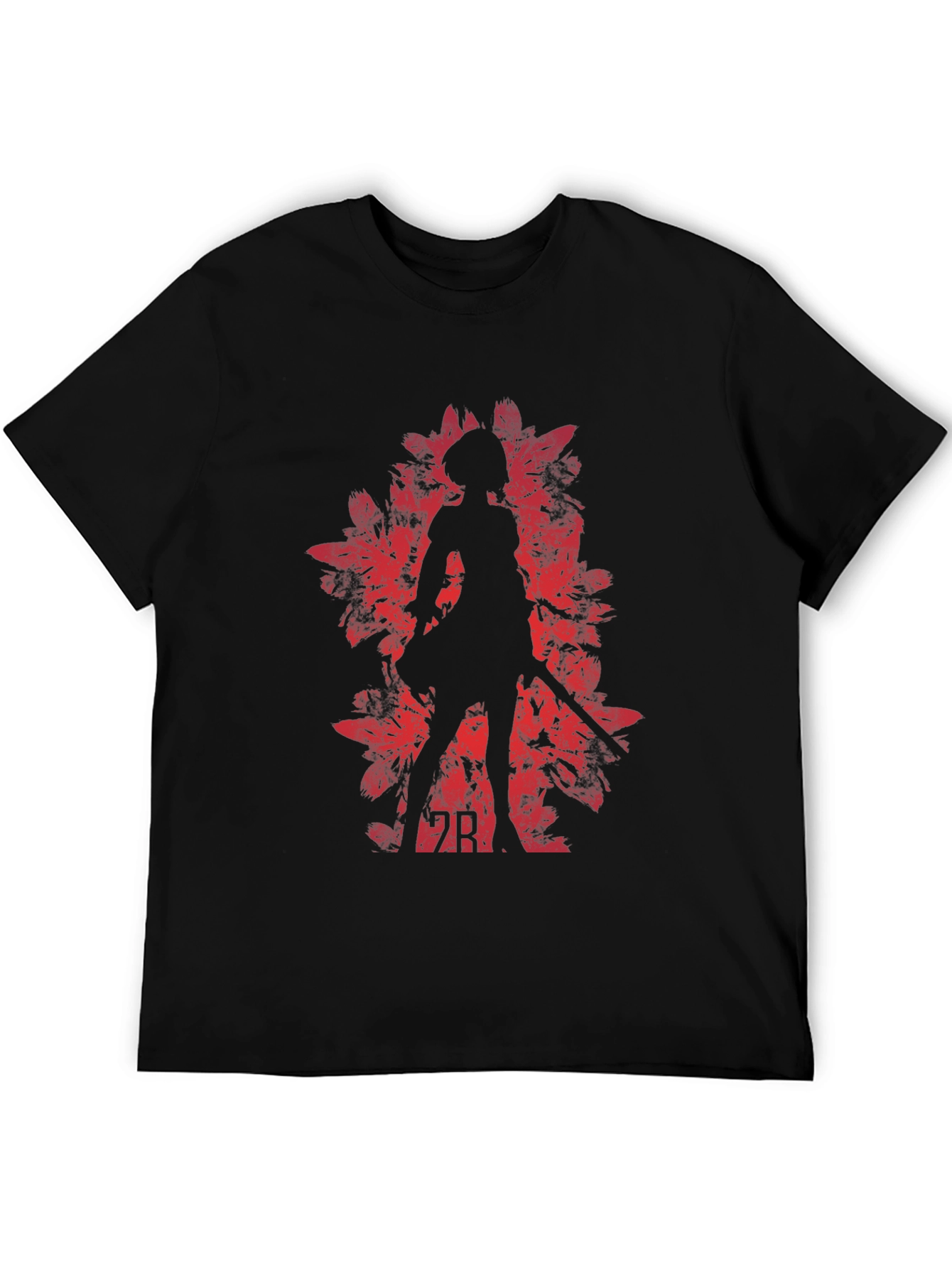 2B Nier Automata Red Silhouette T-Shirt
