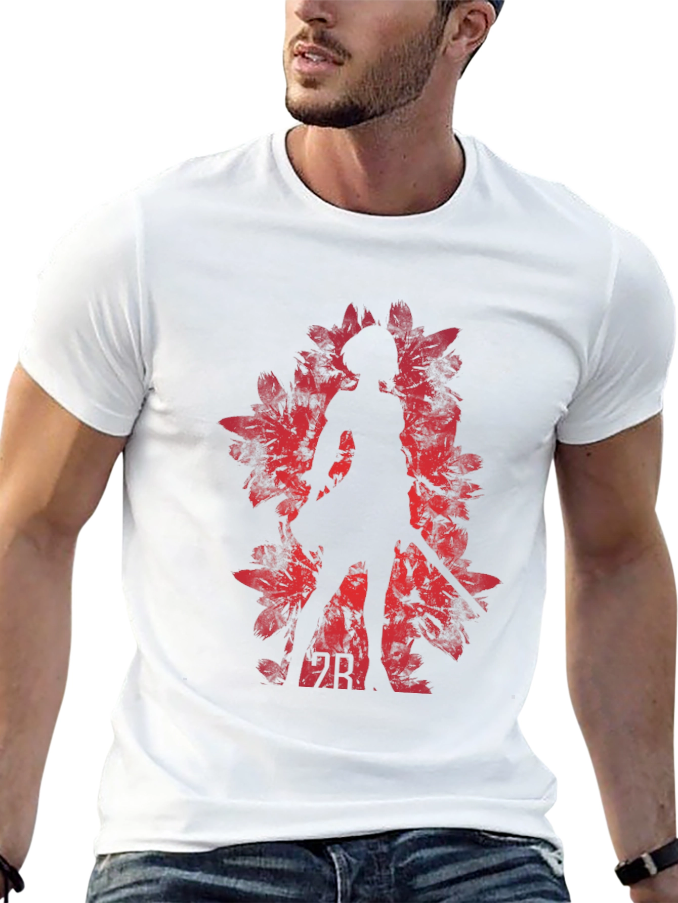2B Nier Automata Red Silhouette T-Shirt