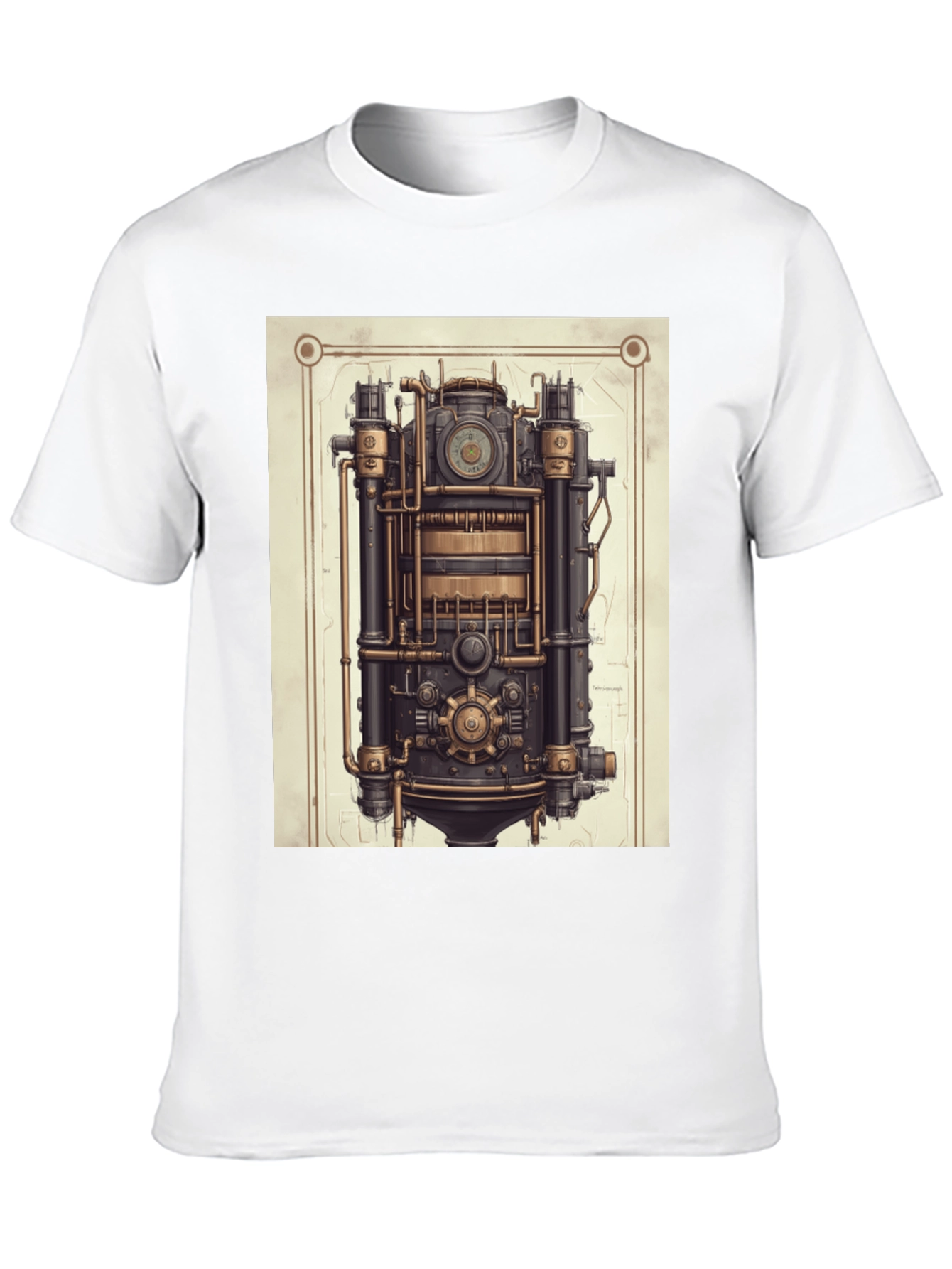 Steampunk Engine Graphic T-Shirt