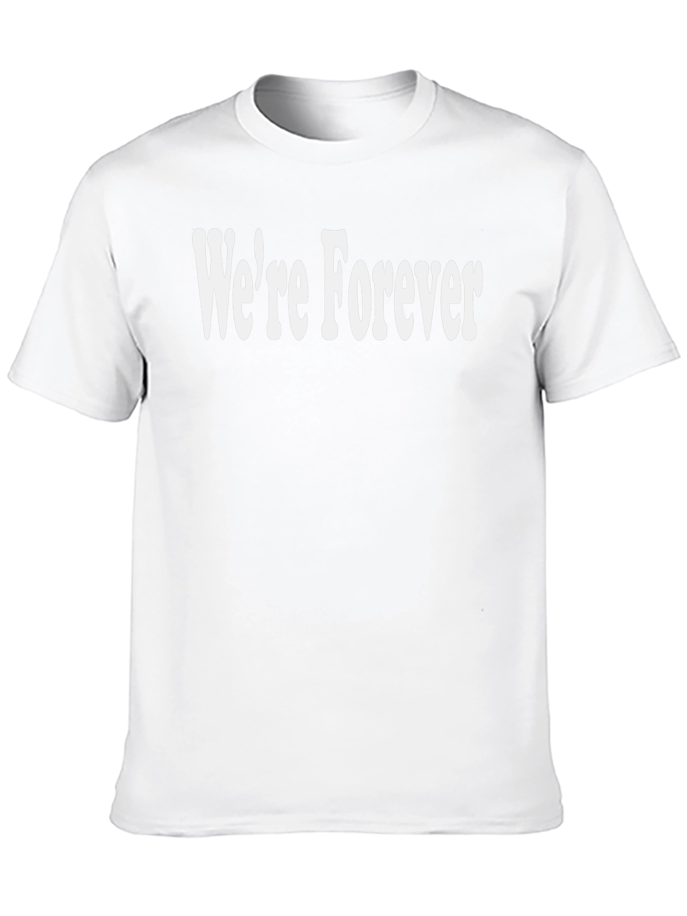 Were Forever Graphic Tee - Black Cotton T-Shirt