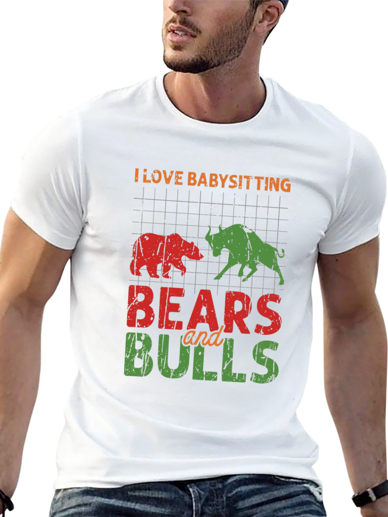 Babysitting Bears and Bulls Graphic Tee