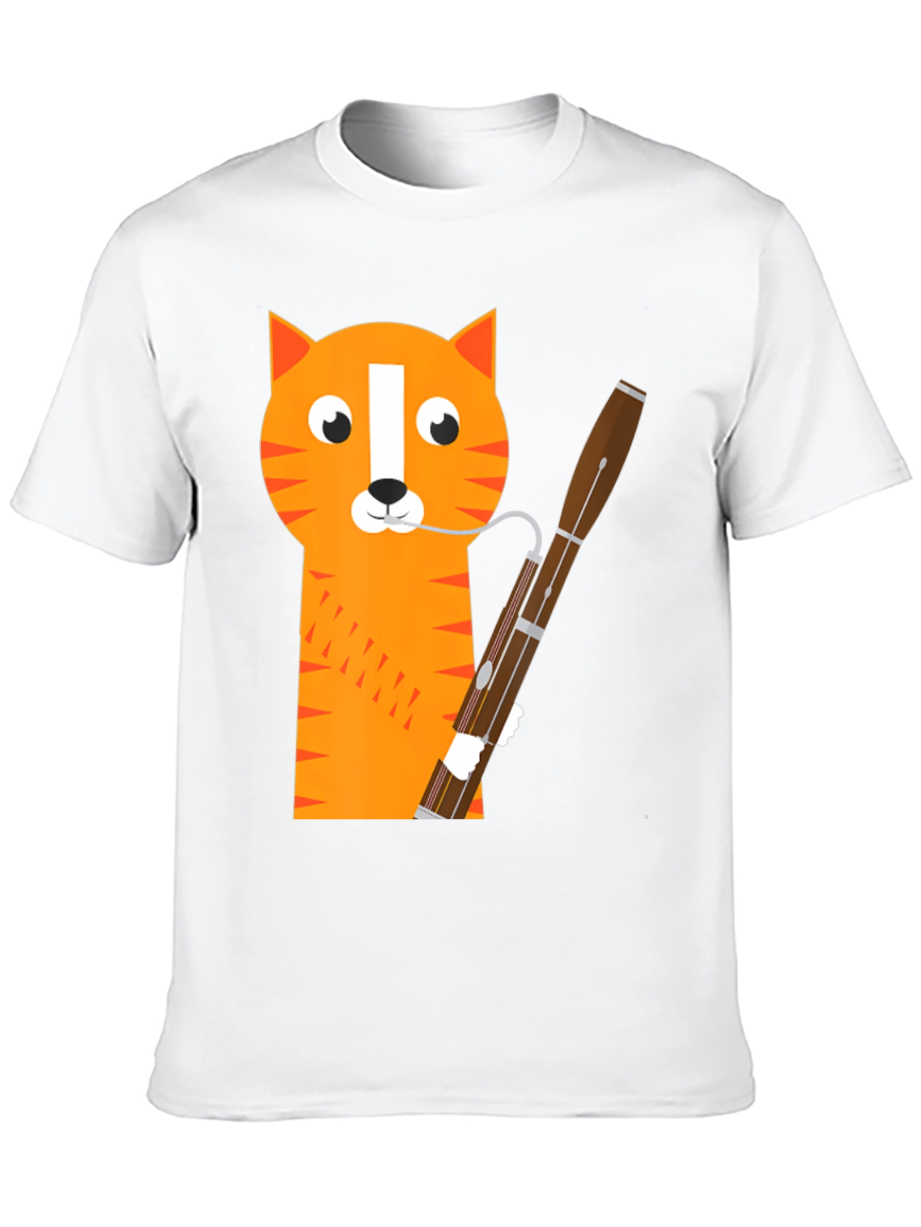 Cat Bassoon T-Shirt - Funny Musician Tee