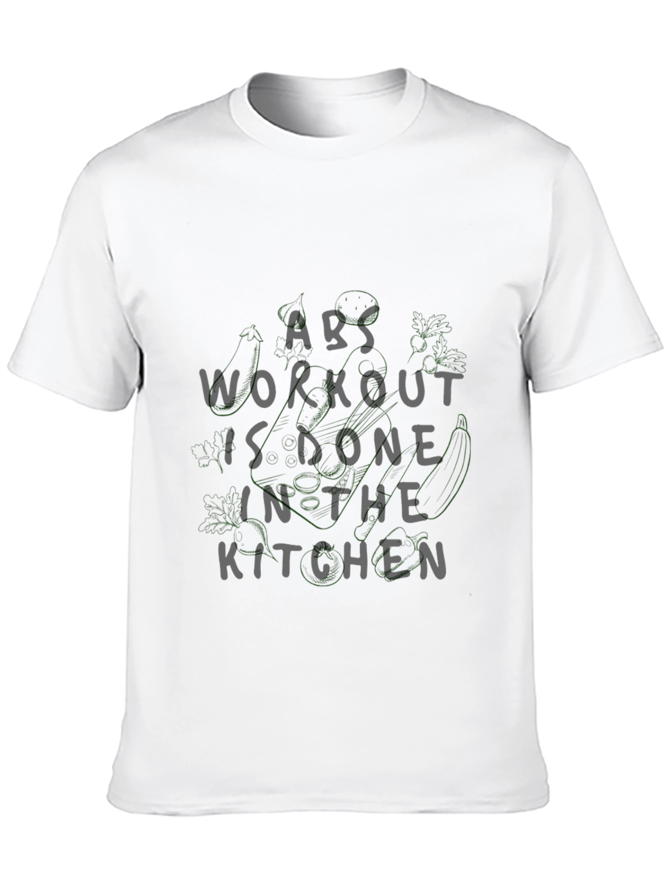 Abs Workout in the Kitchen Black T-Shirt