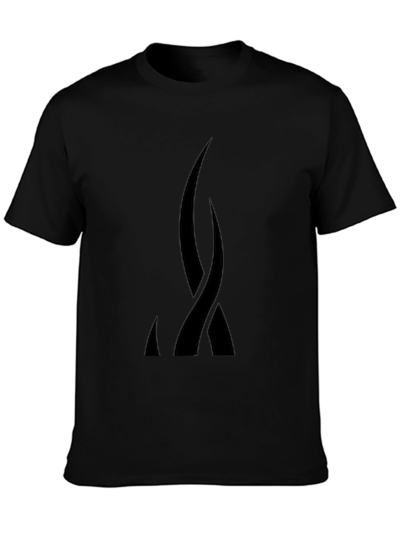 Abstract Black Graphic Tee - Modern Style