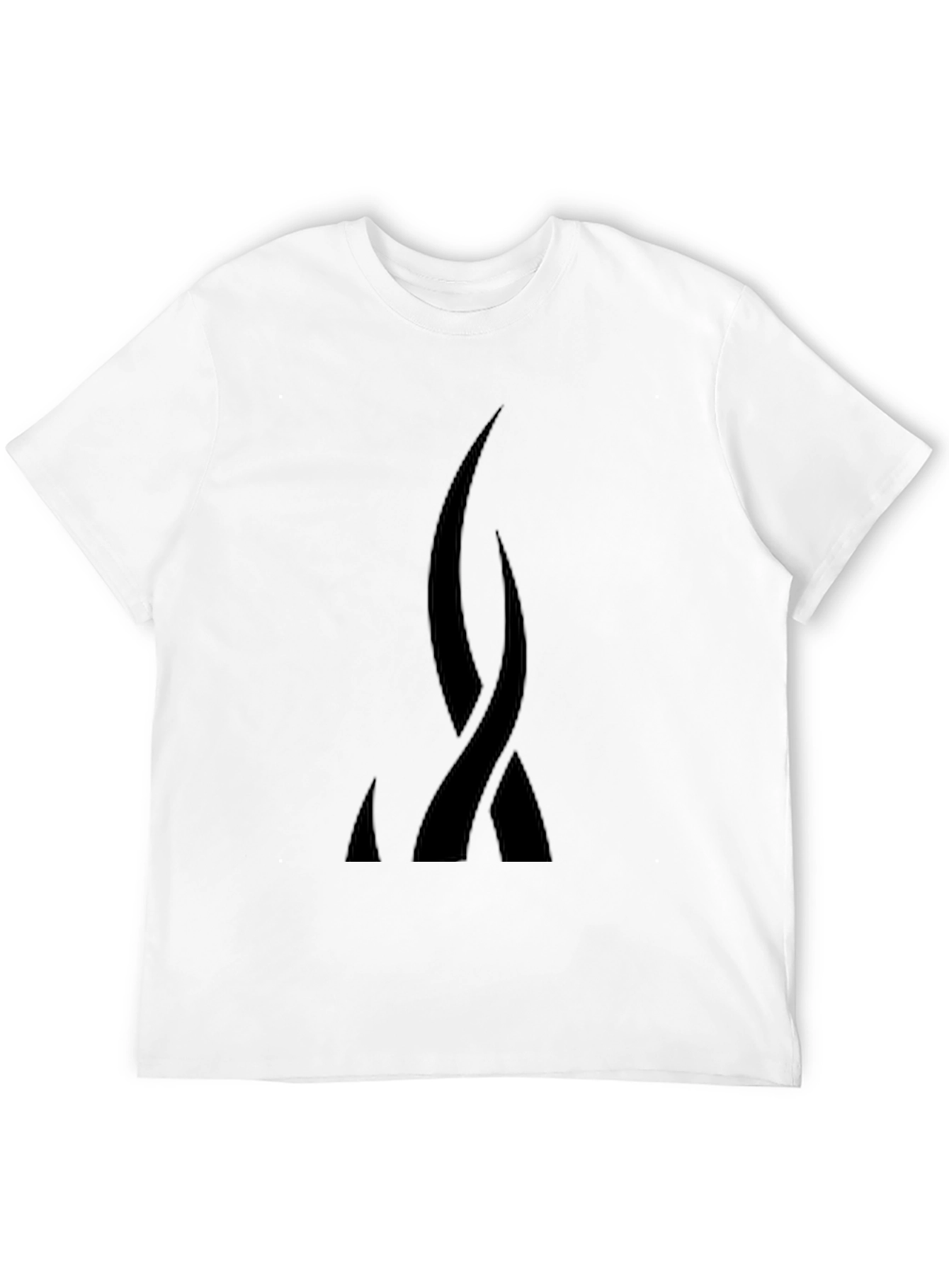 Abstract Black Graphic Tee - Modern Style